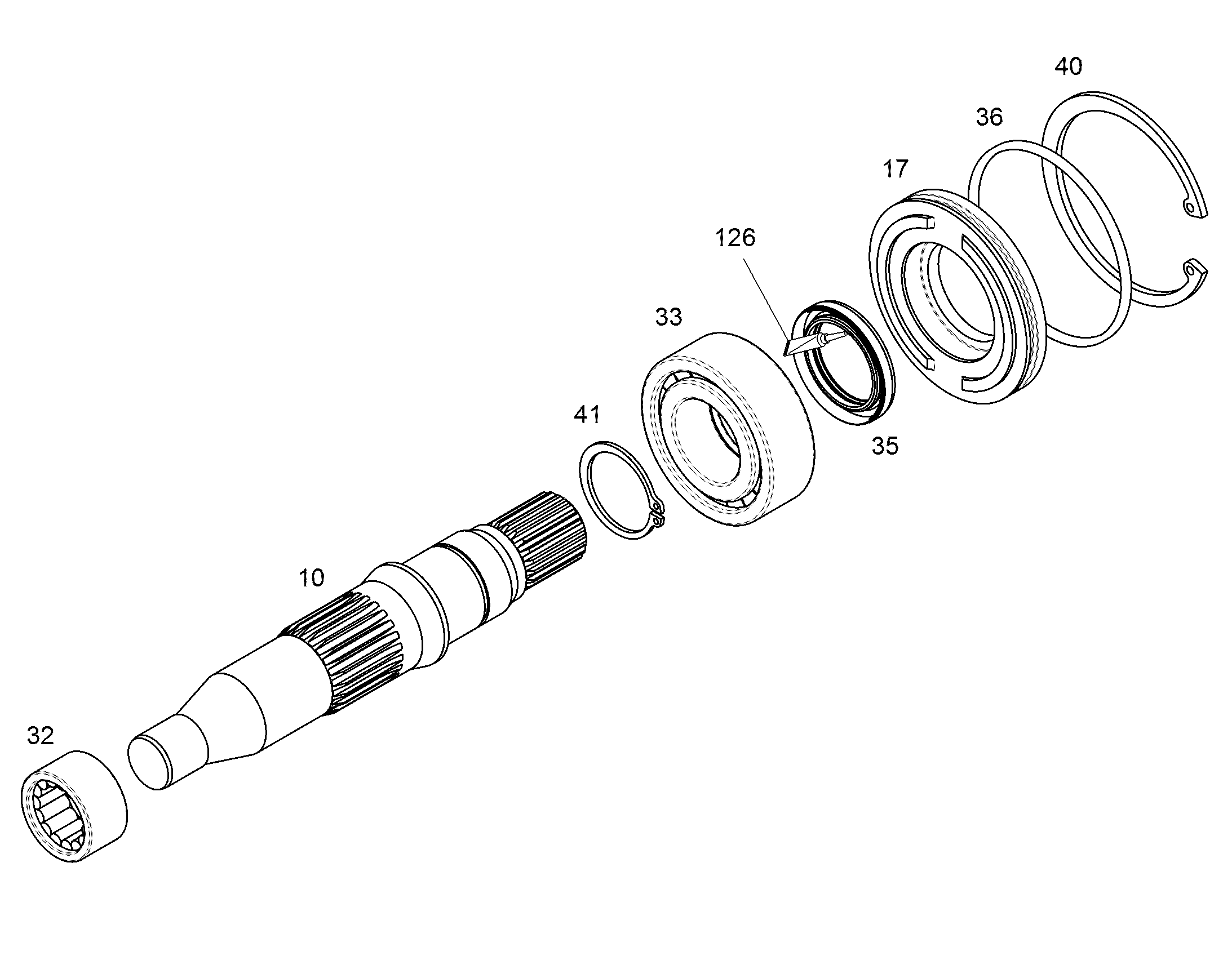 ВАЛ ПРИВОДНОЙ NG 250 10135767 LIEBHERR