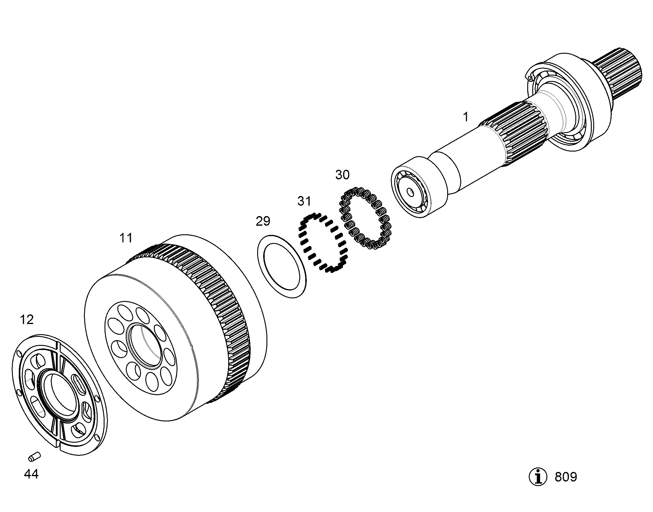 КОМПЛЕКТ ШАЙБ NG 100-107 9885929 LIEBHERR