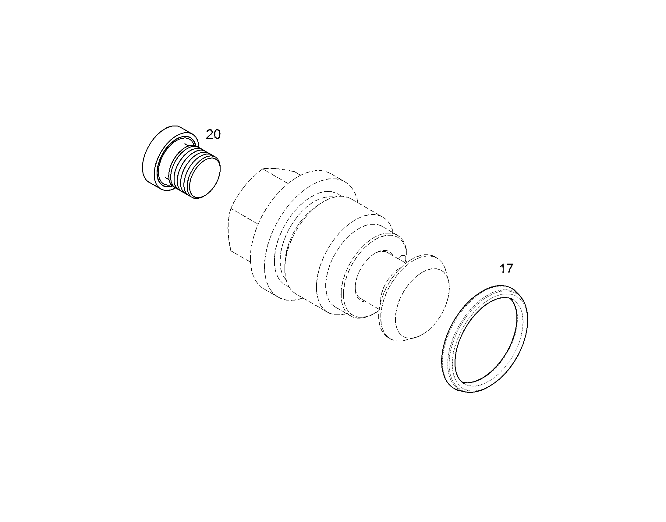 ЗАГЛУШКА РЕЗЬБОВАЯ M33X2 11SMnPb30+C 12864476 LIEBHERR