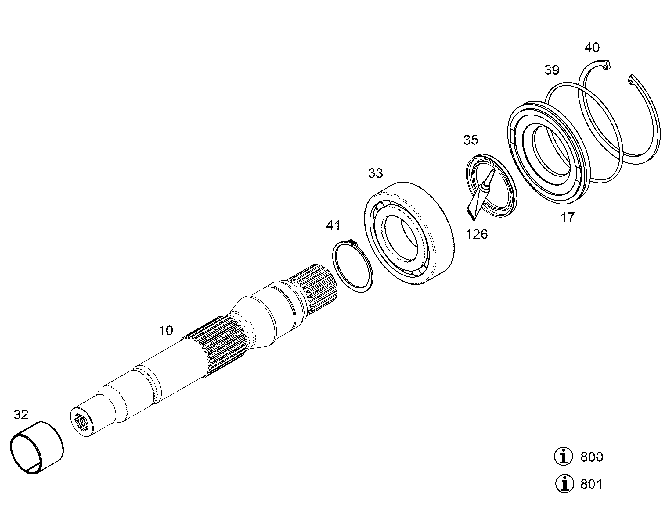 ВАЛ ПРИВОДНОЙ NG 215 (D) 10125951 LIEBHERR