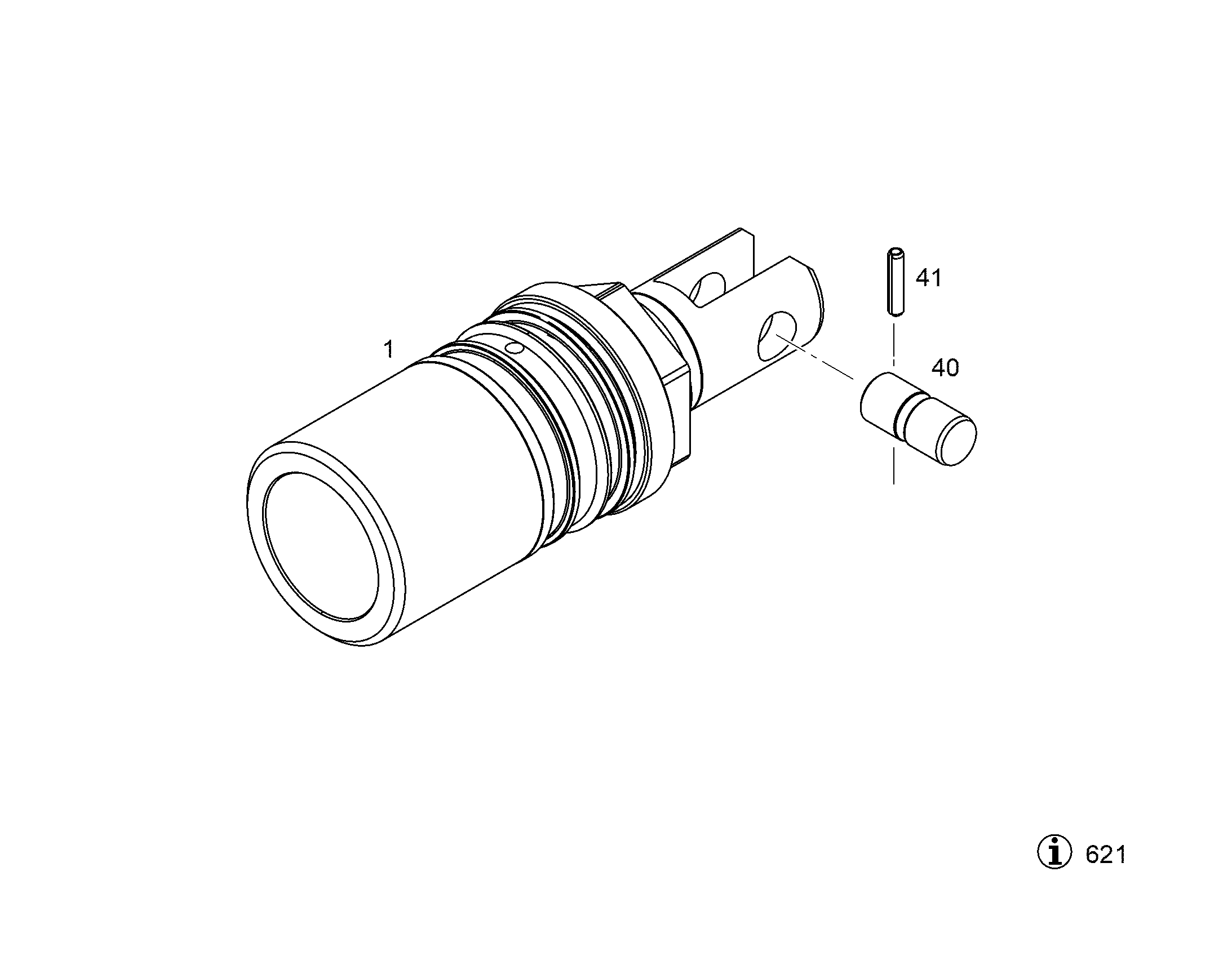 REGEL PISTON PRE-ASS. NG 108 (D) 12864956 LIEBHERR