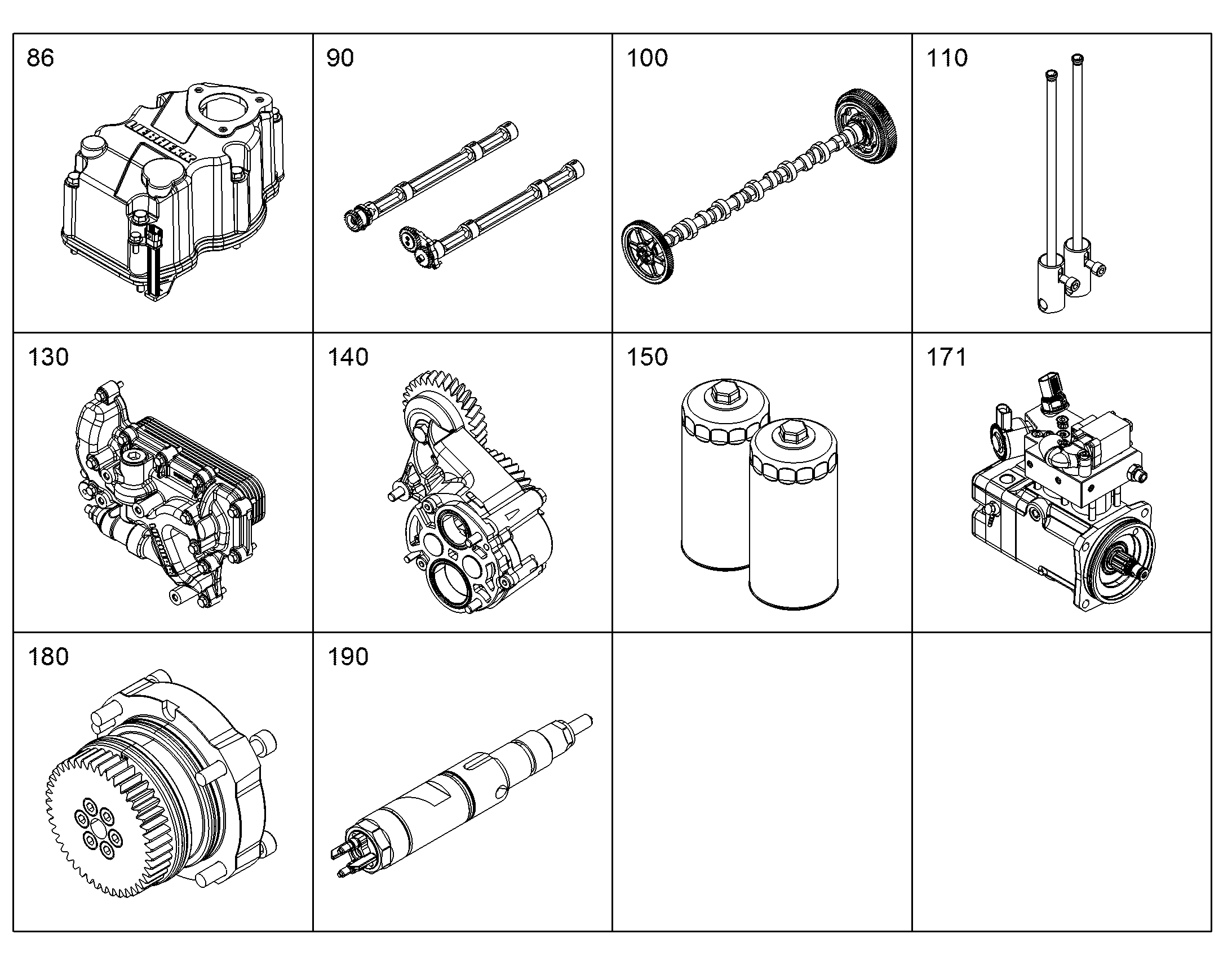 РЕМКОМПЛЕКТ ПРИВОДА R4 10141200 LIEBHERR