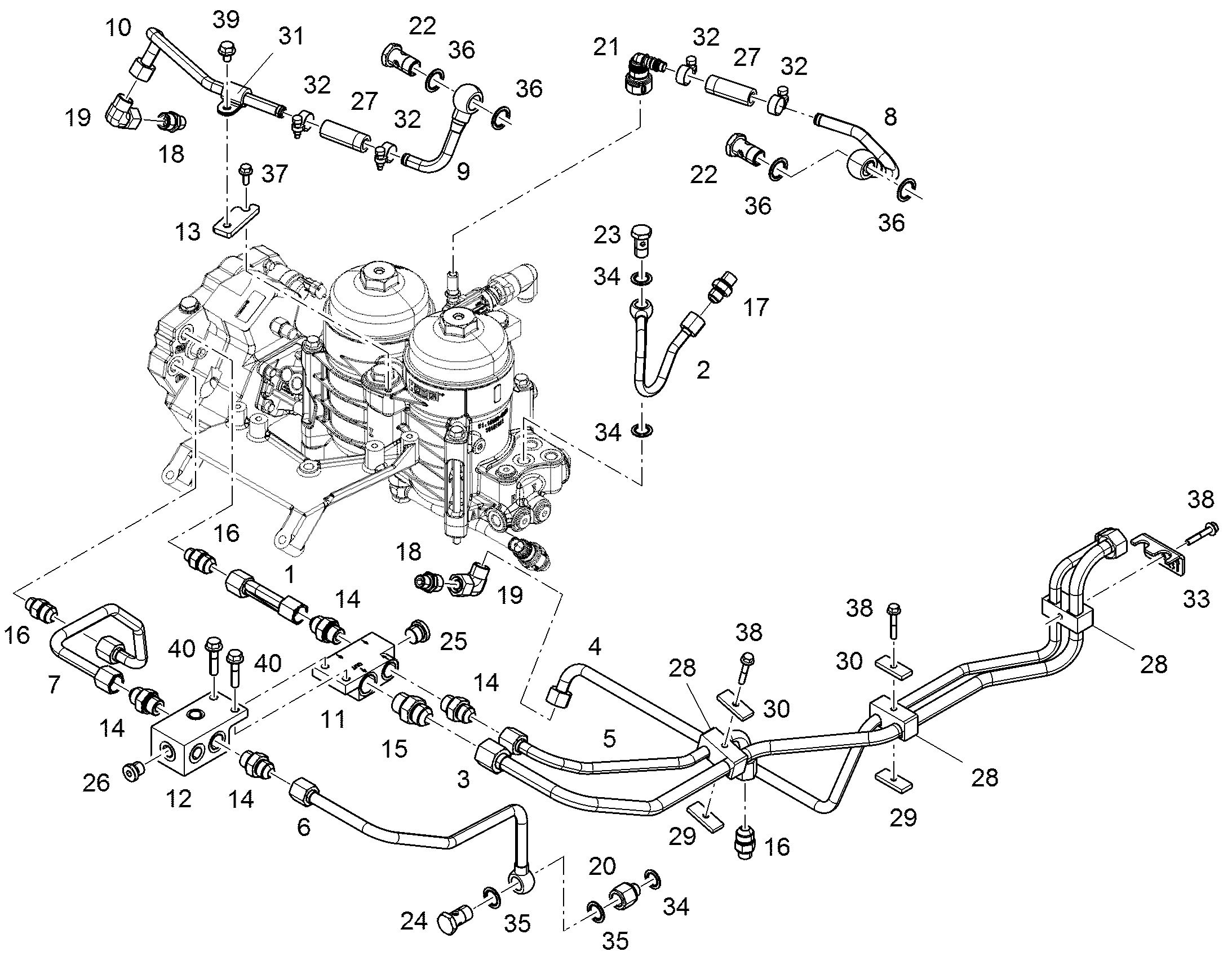 ШТУЦЕР ПЕРЕХОДНОЙ GAI 8 M14X1,5/M16X1,5 10137419 LIEBHERR