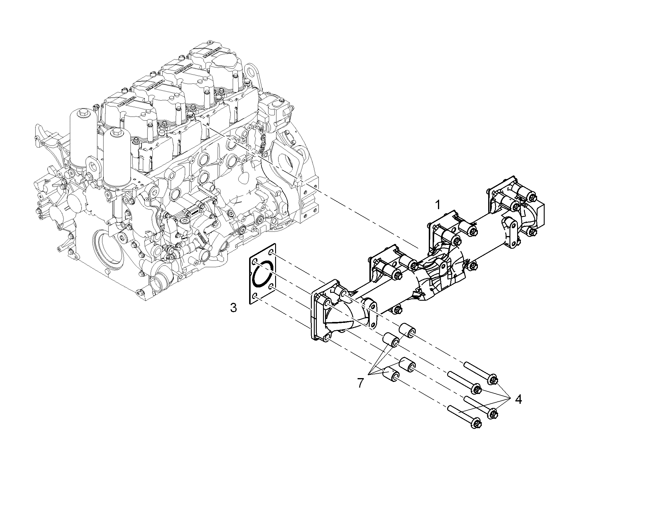 ТРУБА ВЫХЛОПНАЯ 10145524 LIEBHERR