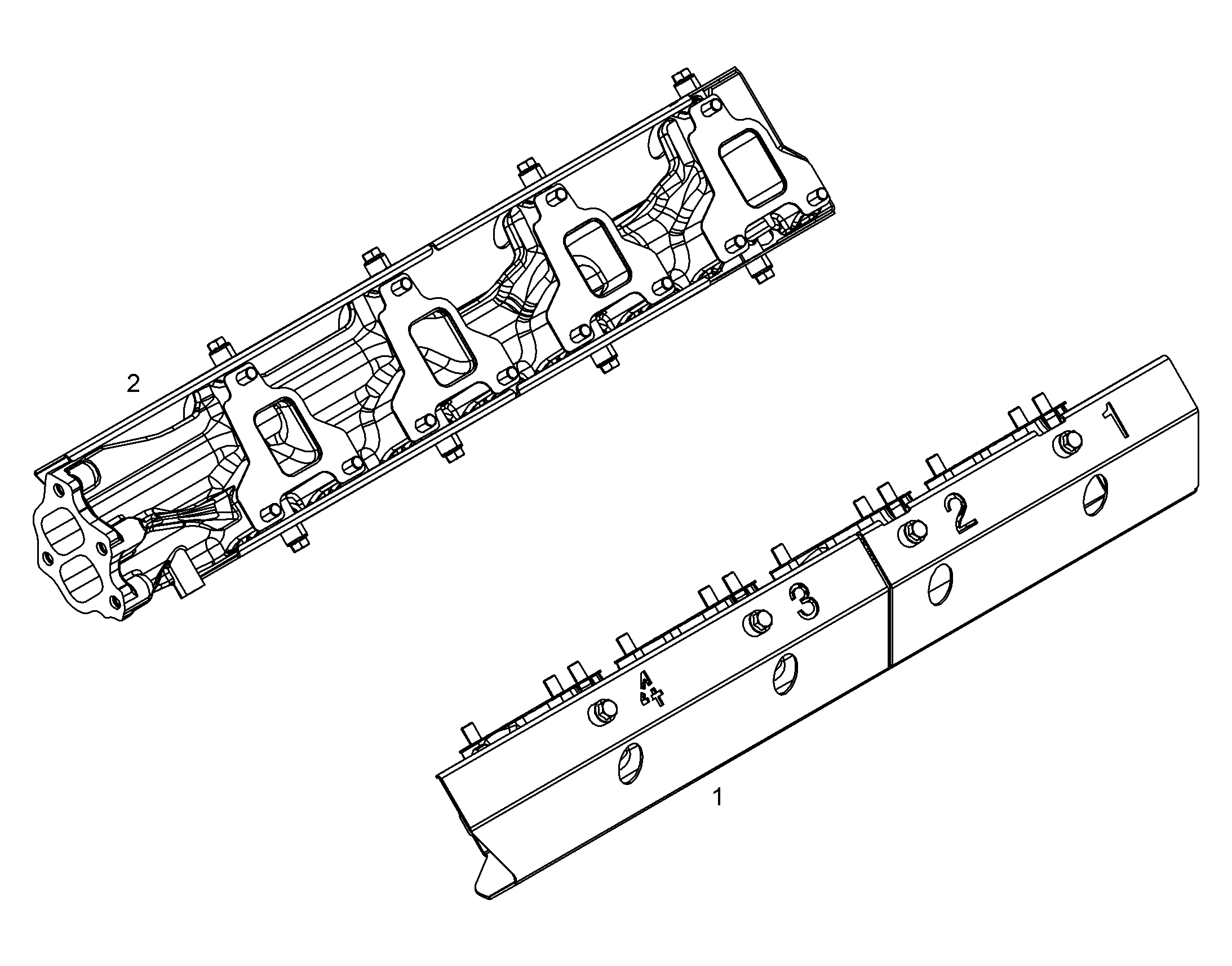 ТРУБА ВЫХЛОПНАЯ СПРАВА 10141354 LIEBHERR