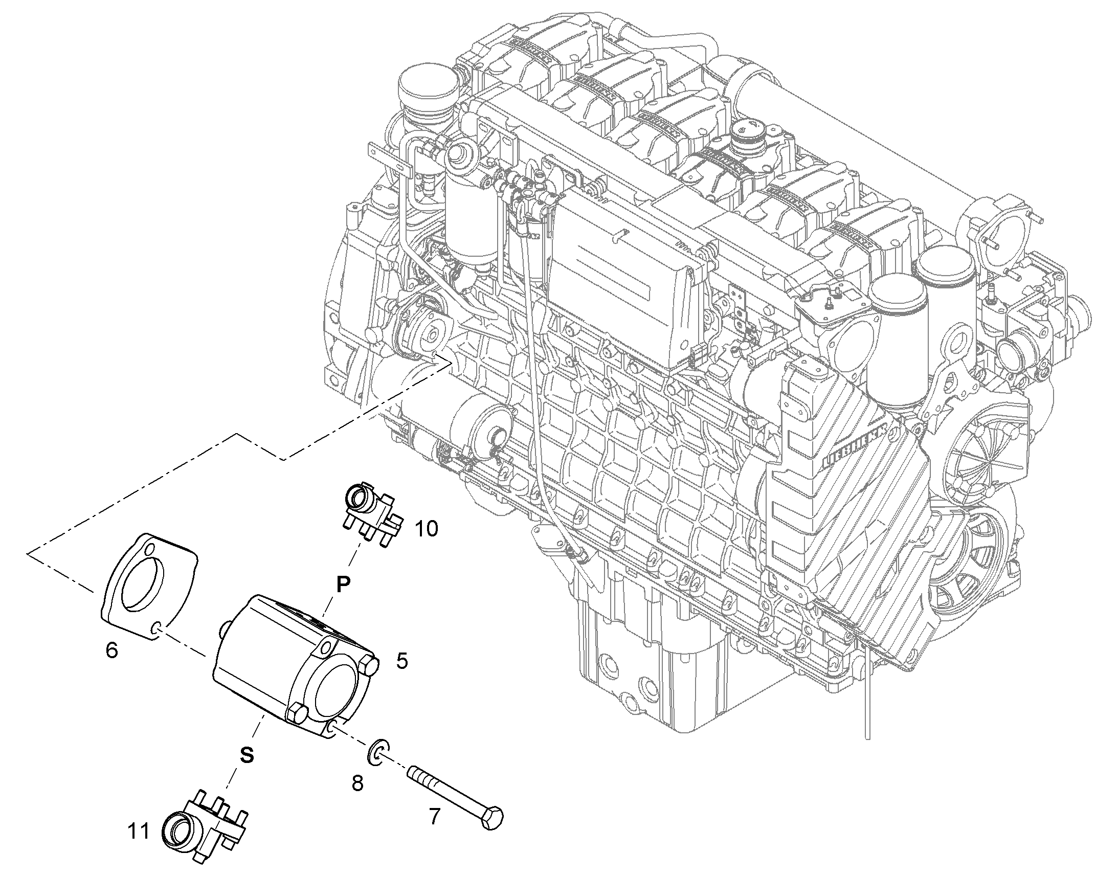 НАСОС ШЕСТЕРЕННЫЙ 5609979 LIEBHERR