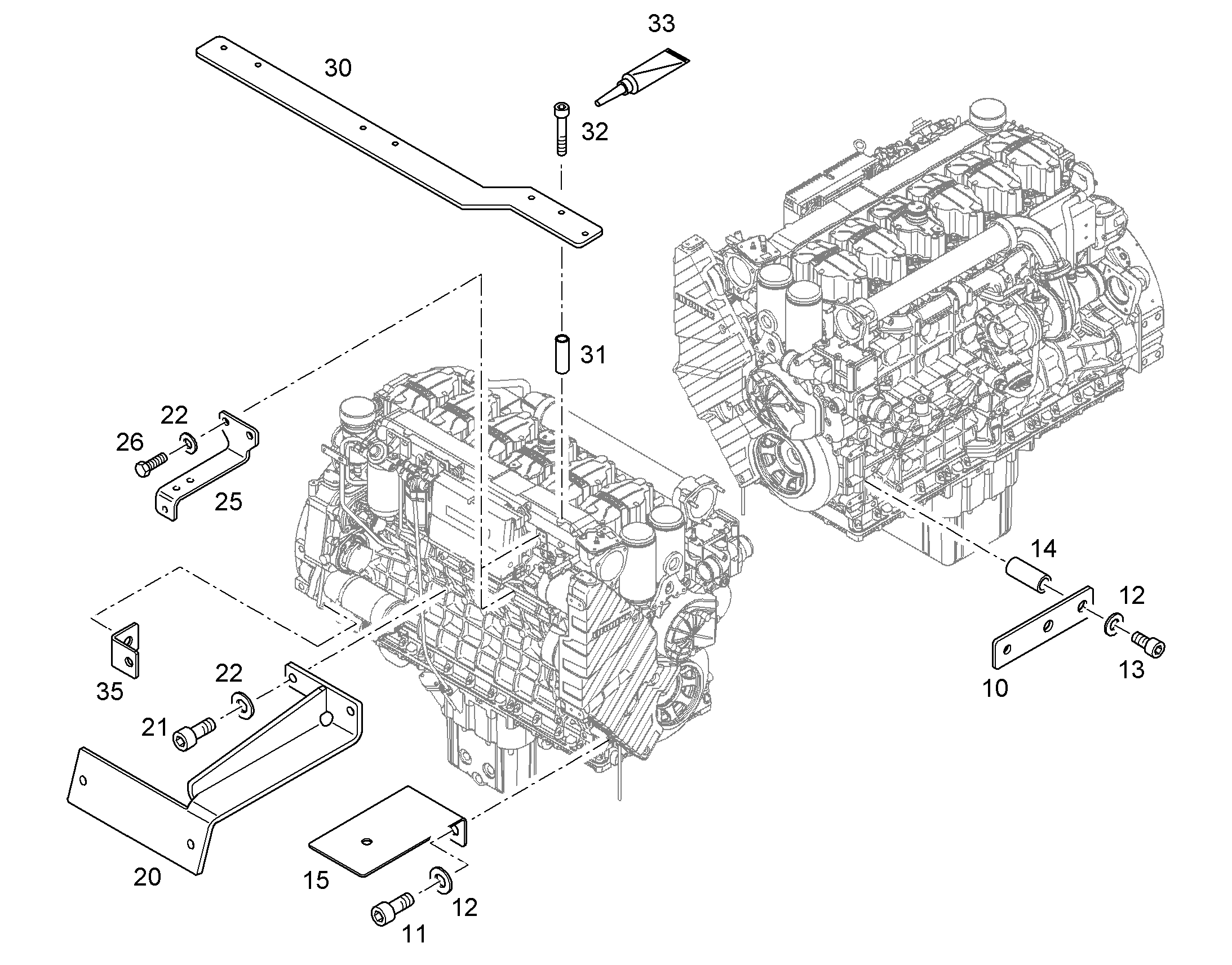 КРОНШТЕЙН ДВИГАТЕЛЯ 10384050 LIEBHERR