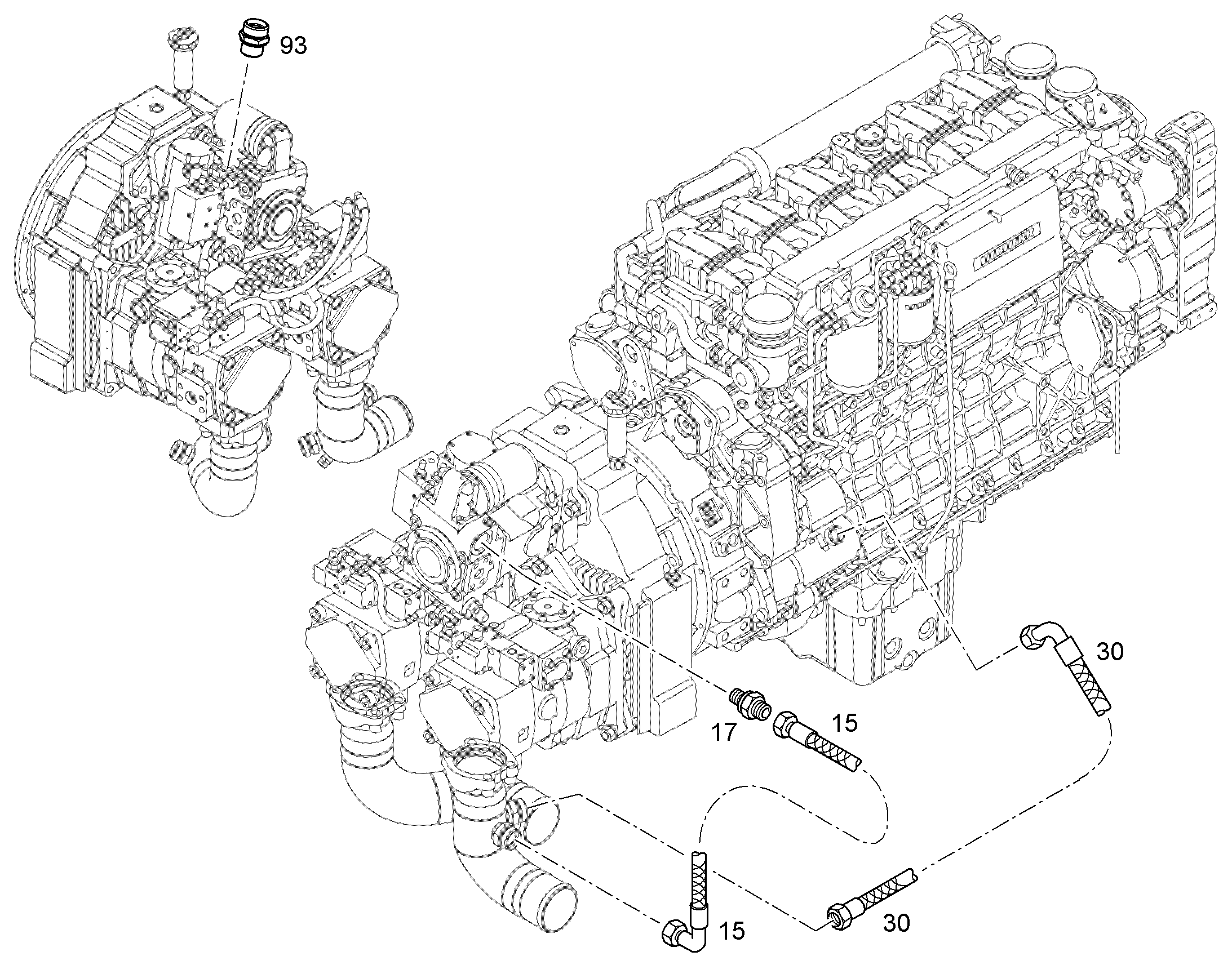 ШЛАНГ 32X780 10044073 LIEBHERR