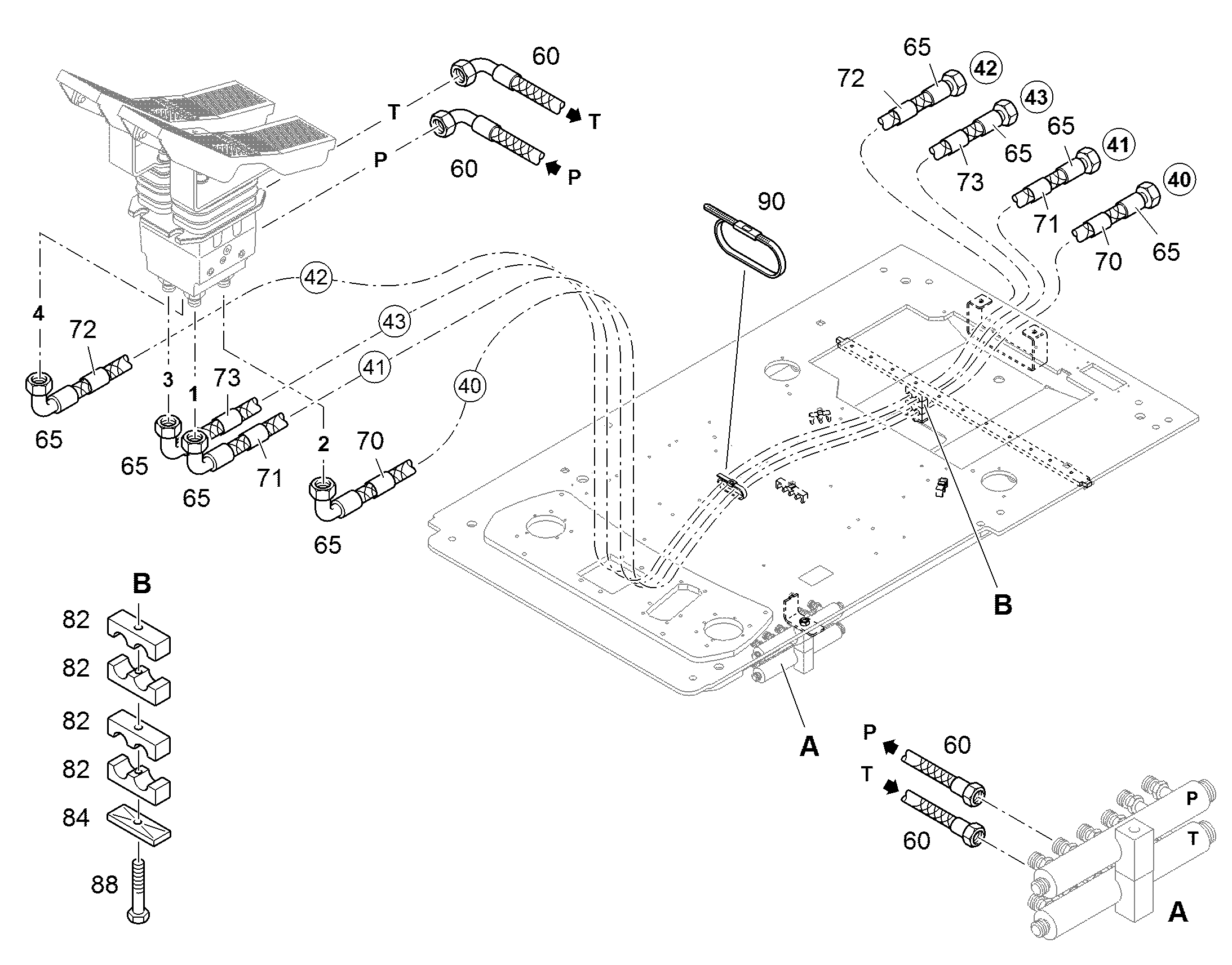 ШЛАНГ УПРАВЛЕНИЯ 8X2050 10678202 LIEBHERR