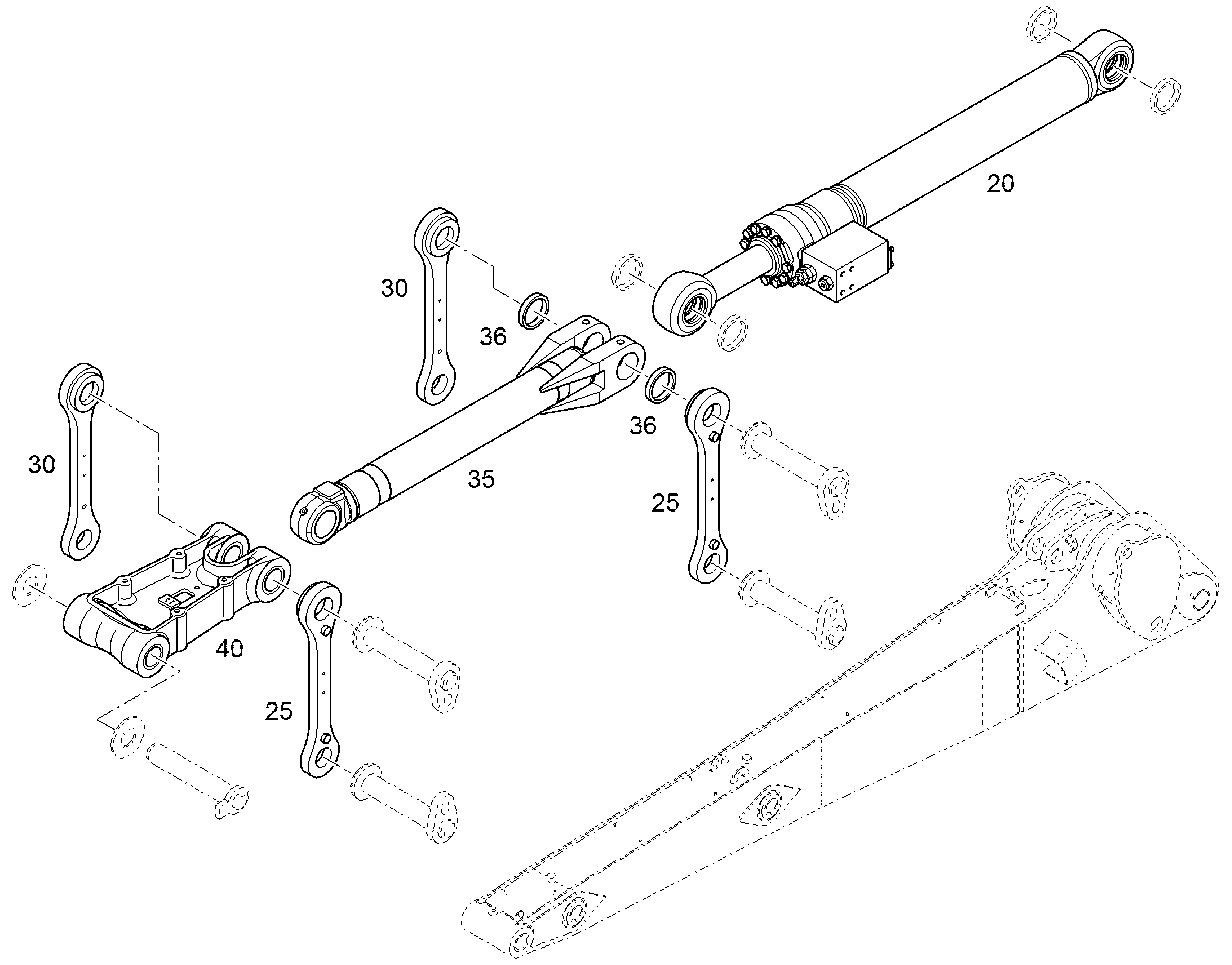 СЕРЬГА СОЕДИНИТЕЛЬНАЯ 9809178 LIEBHERR