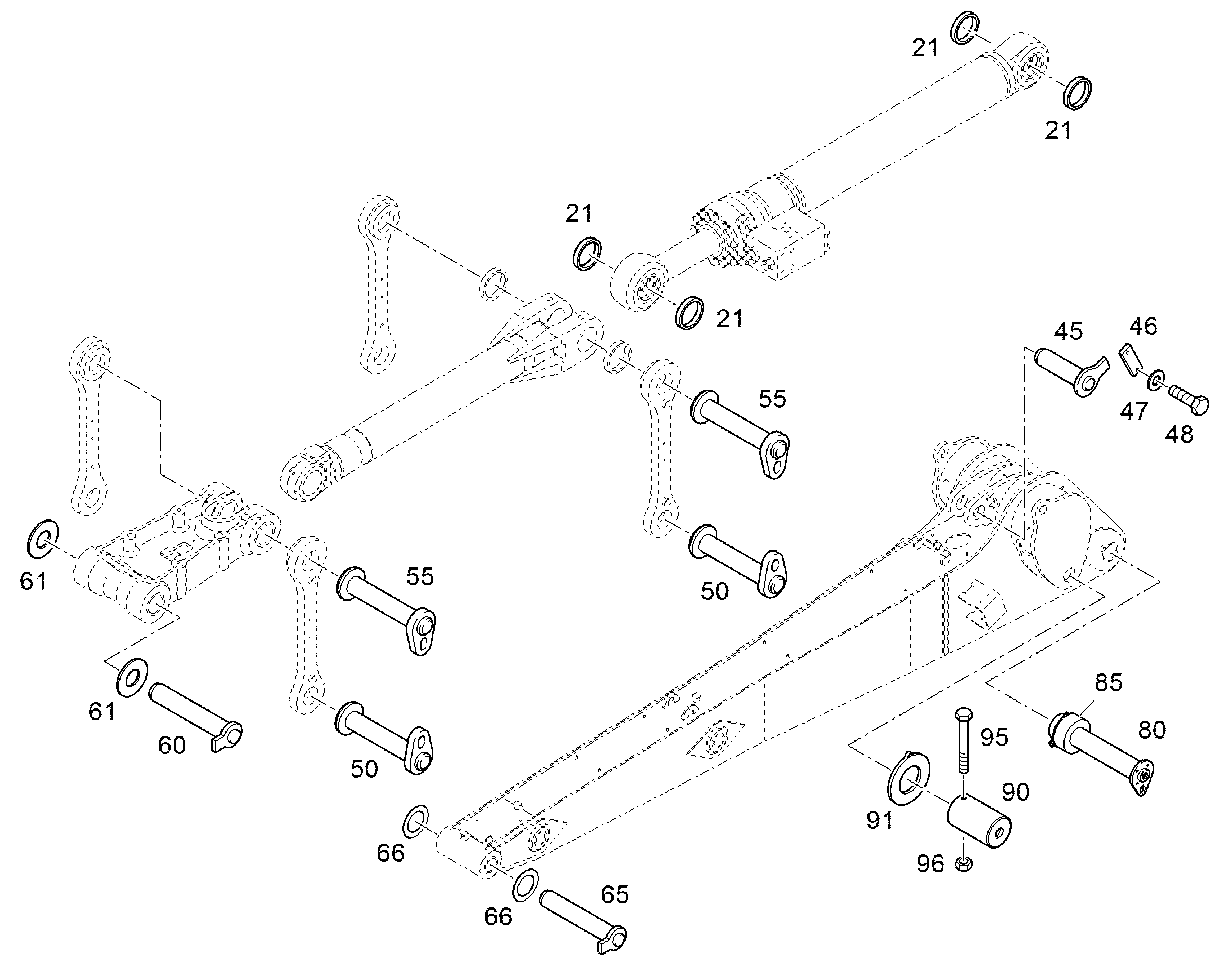 БОЛТ С ШЕСТИГРАННОЙ ГОЛОВКОЙ ISO 4014 M12X150 12.9 FLZN 10036113 LIEBHERR