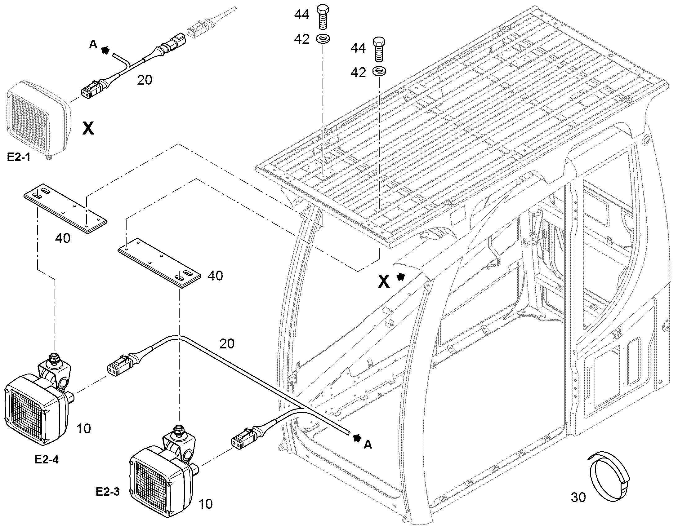 КОМПЛЕКТ КАБЕЛЕЙ 10803123 LIEBHERR