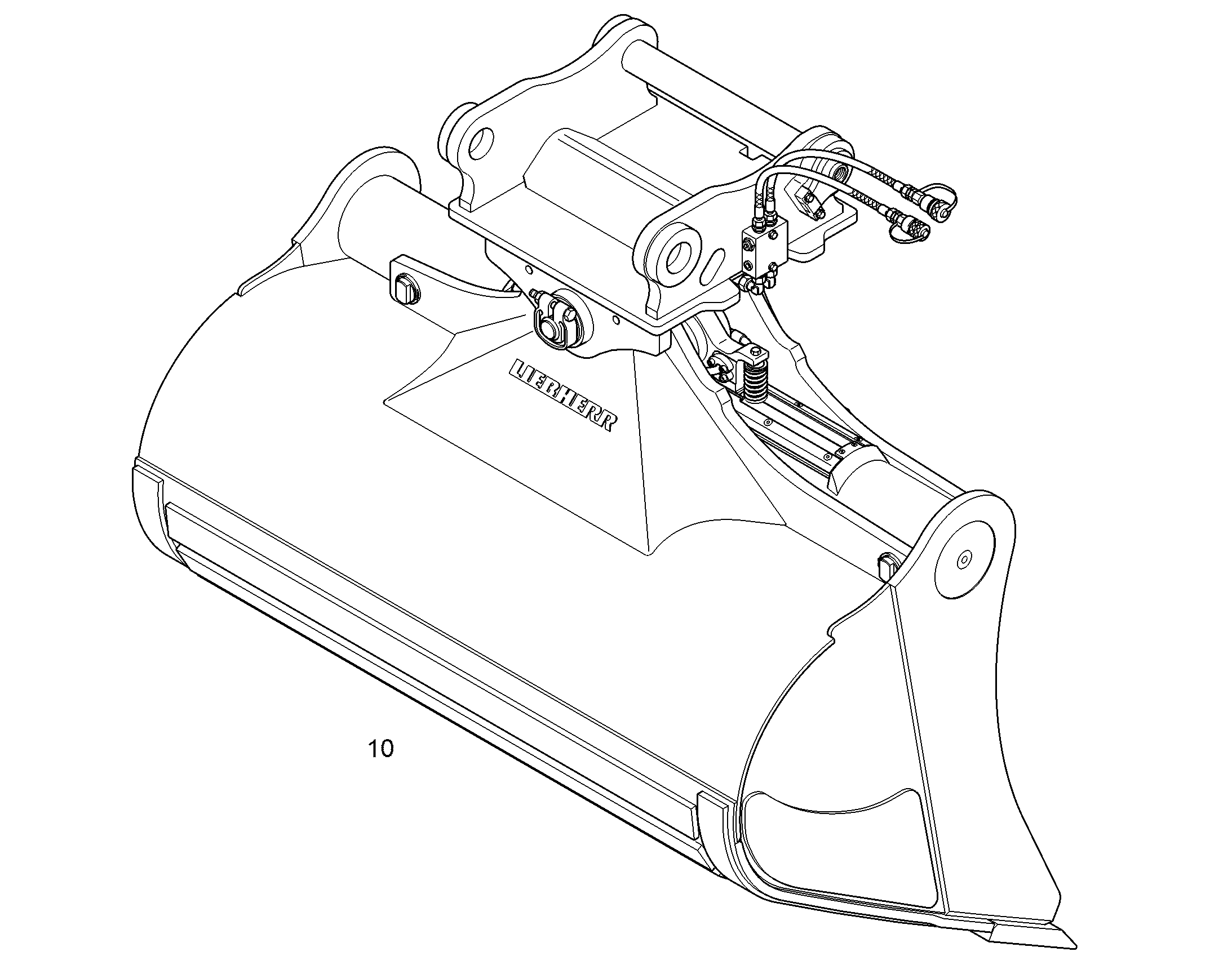 KОВШ ПОВОРОТНЫЙ HD 1800mm 1,6m³ 94074917 LIEBHERR