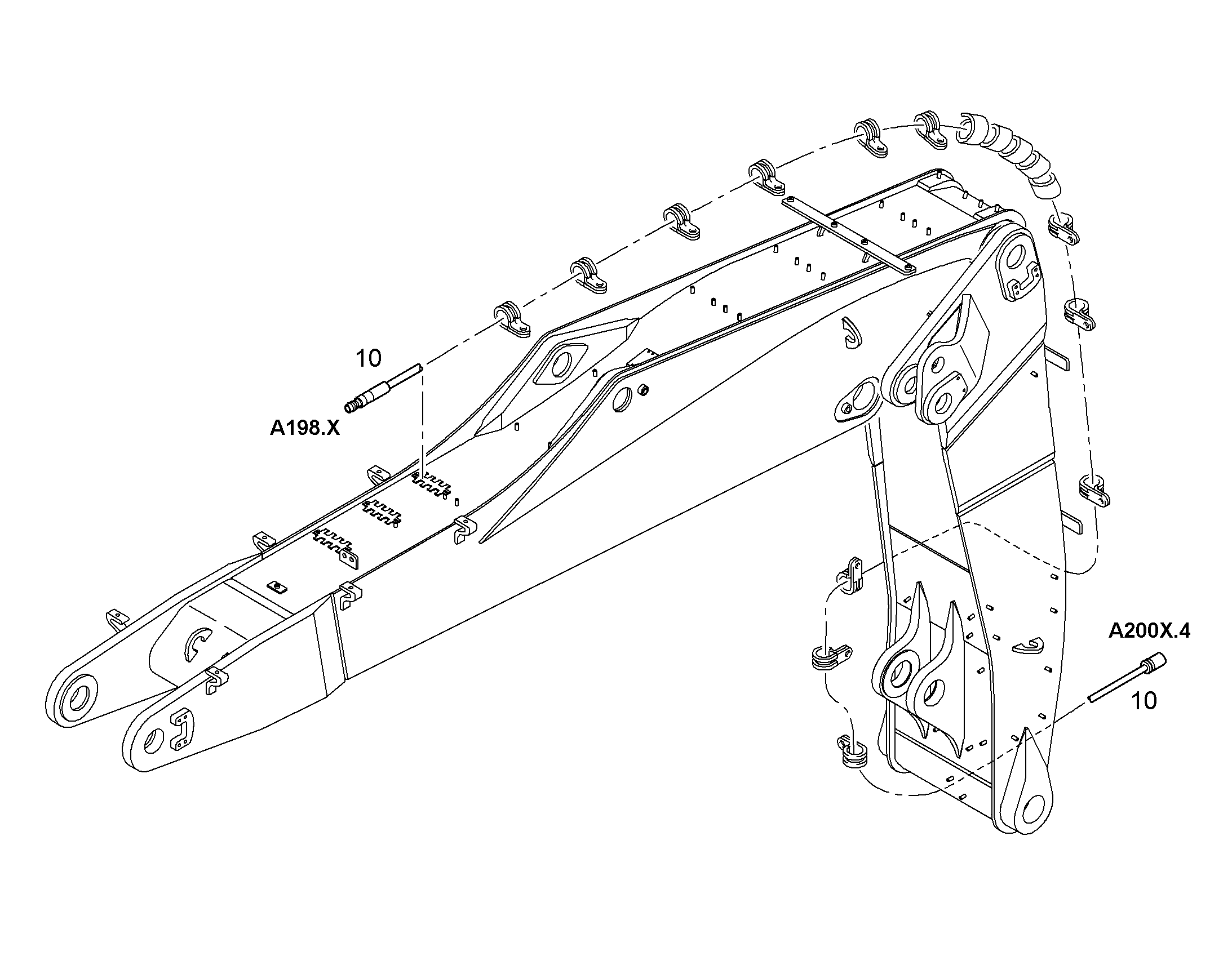 КАБЕЛЬ 10m STECKER MINI-DIN-W/BUCHSE- 10650055 LIEBHERR