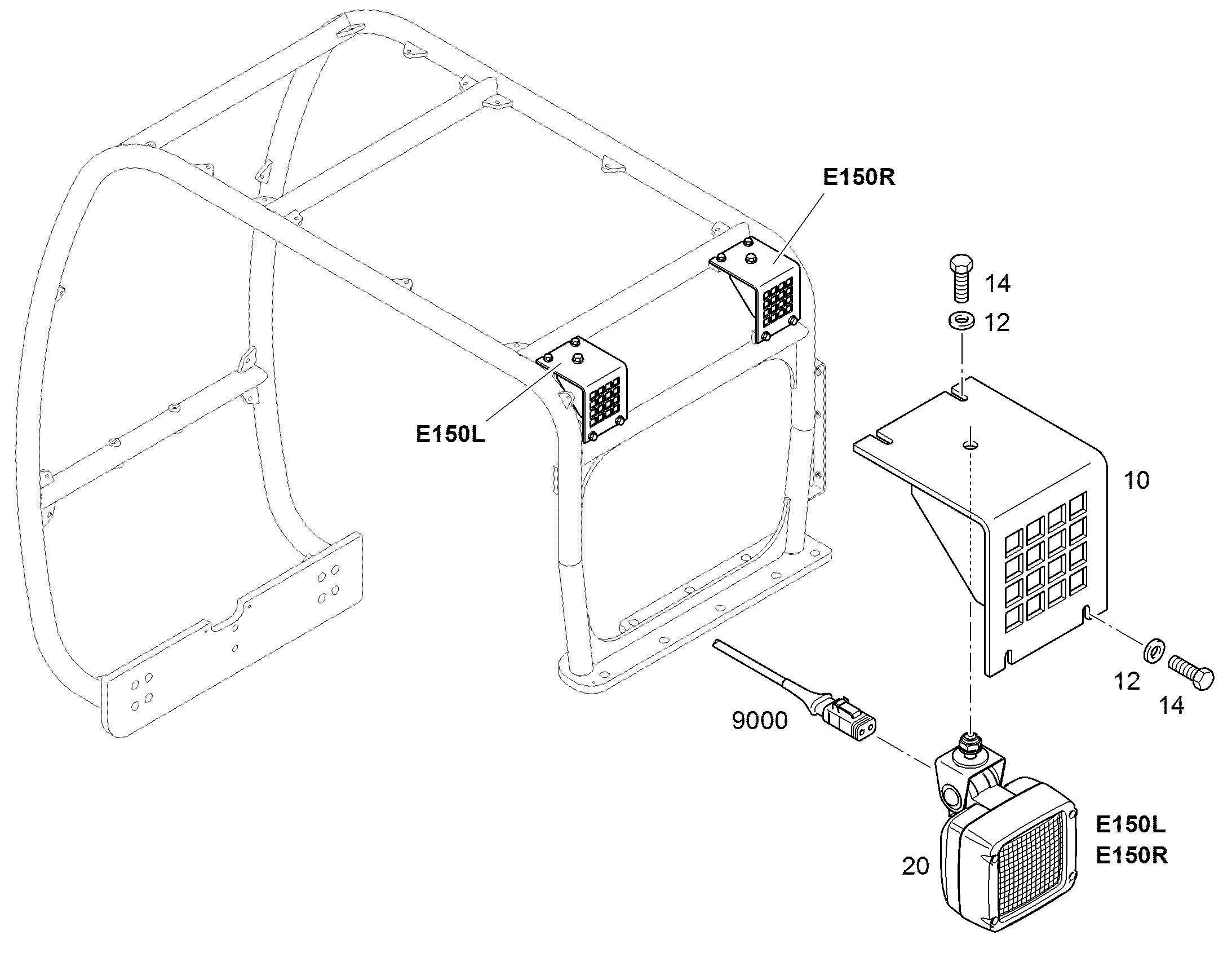 ЗАЩИТА ФАРЫ HINTEN 11456148 LIEBHERR