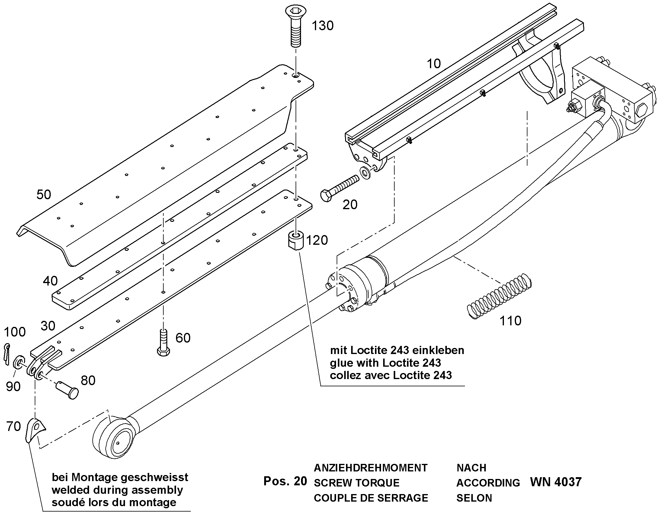 НАКЛАДКА СОЕДИНИТЕЛЬНАЯ 9645648 LIEBHERR