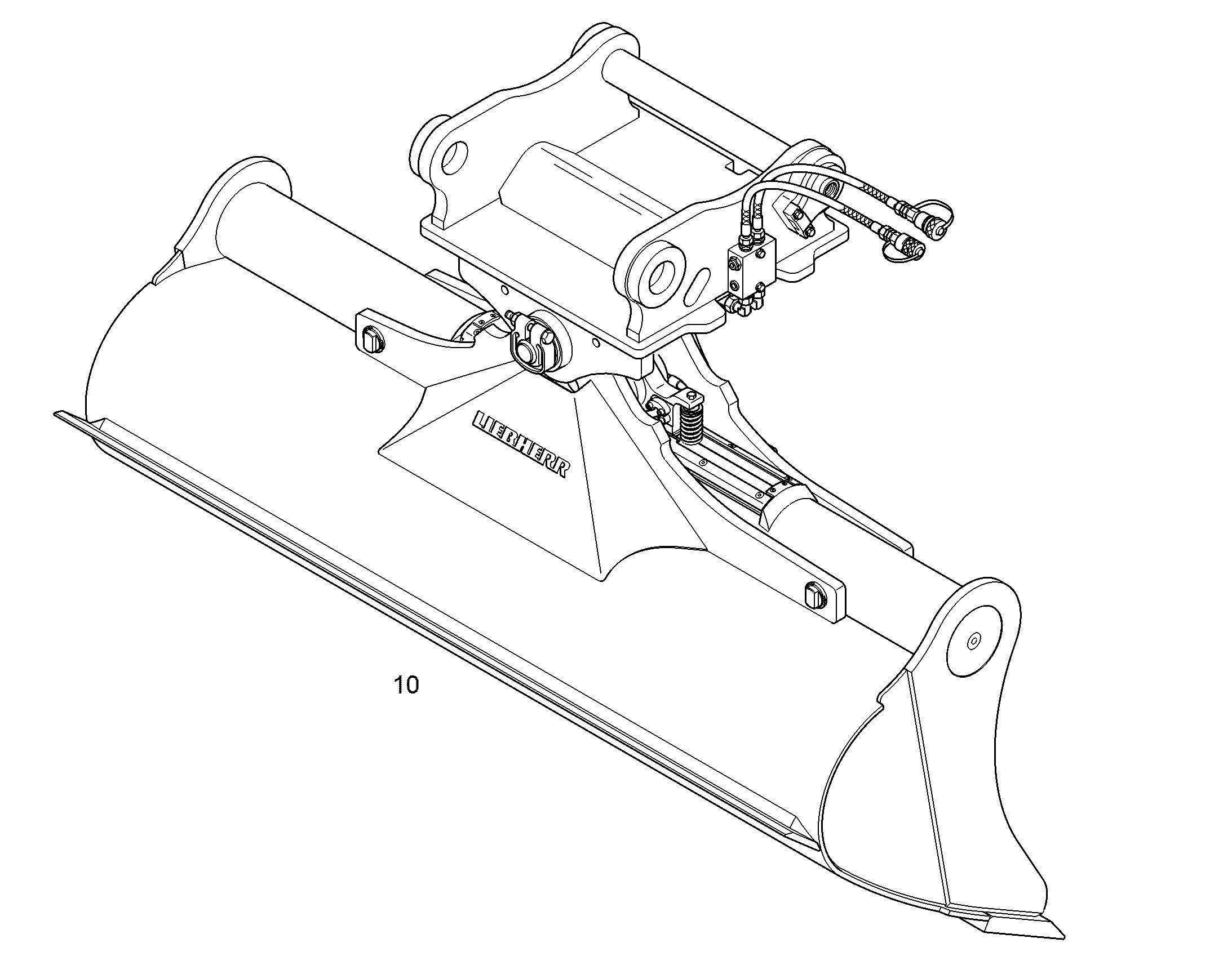 КОВШ КАНАВООЧИСТИТЕЛЯ 2400mm 1,45m³ 94082026 LIEBHERR