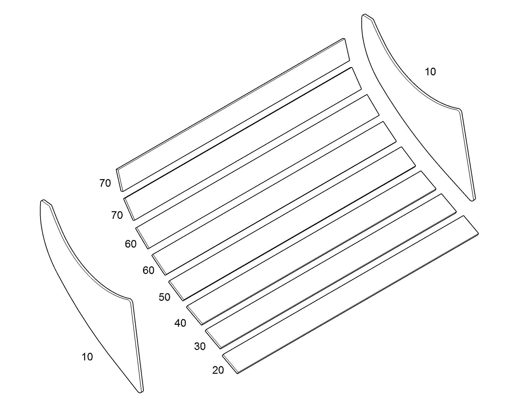 ПЛАНКА ИЗНАШИВАЮЩАЯСЯ 12X100X1380 9636161 LIEBHERR