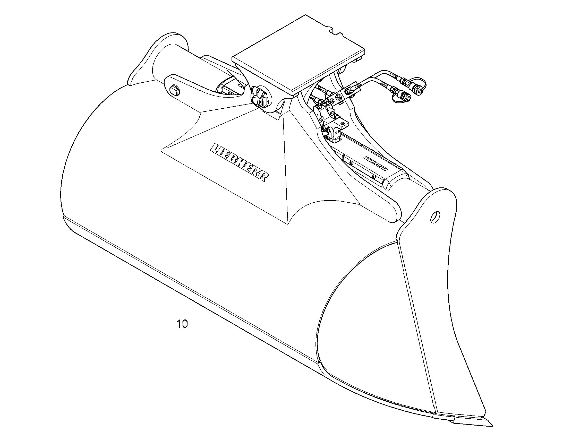 KОВШ ПОВОРОТНЫЙ 1500mm 1,2m³ 94084746 LIEBHERR