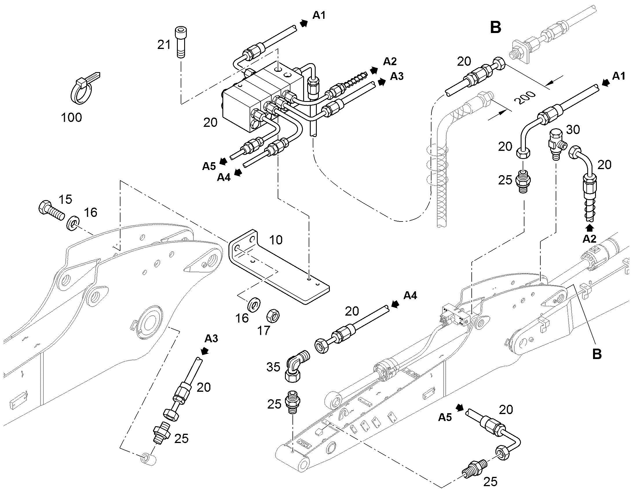 ШЕСТИГРАННАЯ ГАЙКА M8 10876076 LIEBHERR