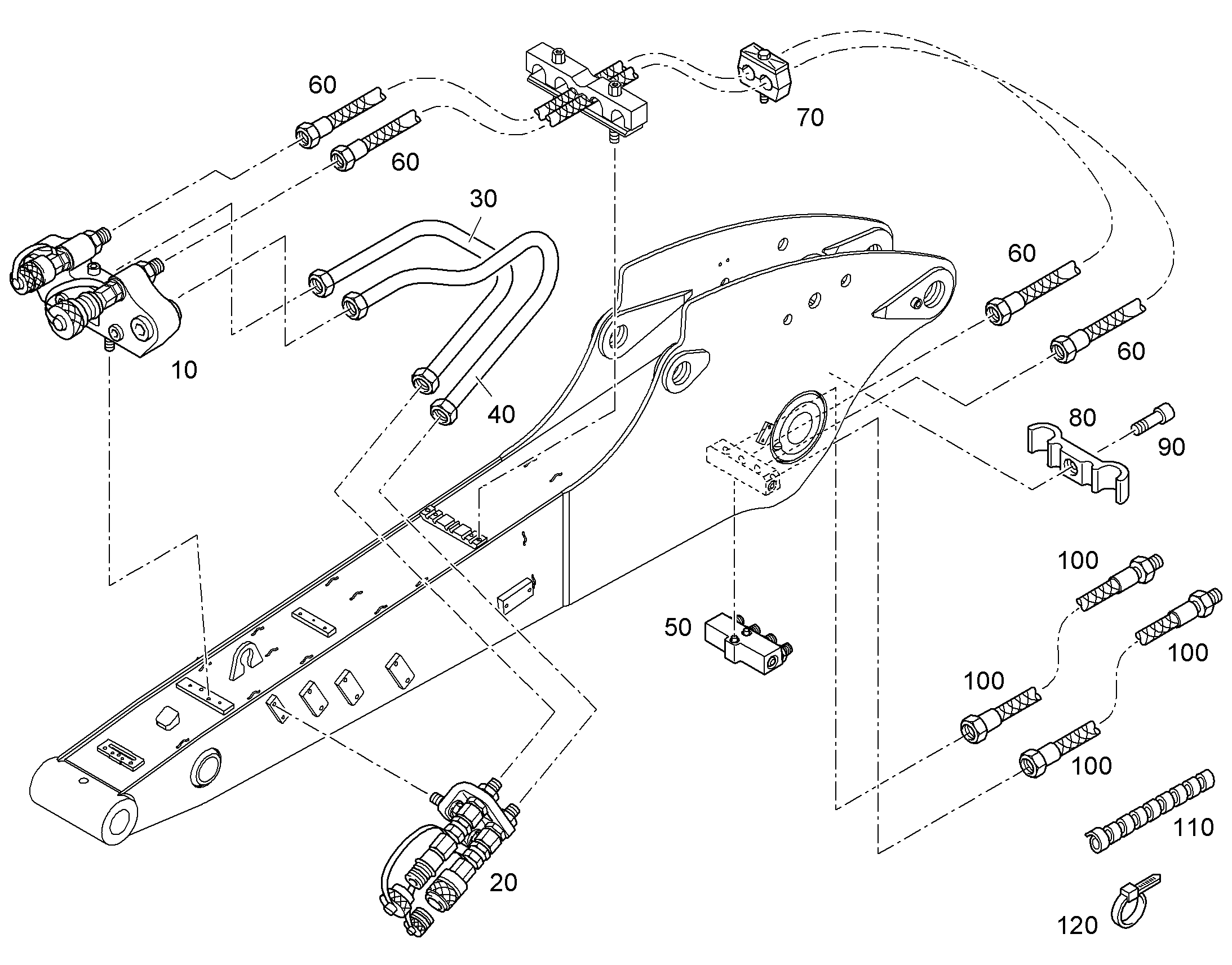 ШЛАНГ 12X3240 10285301 LIEBHERR