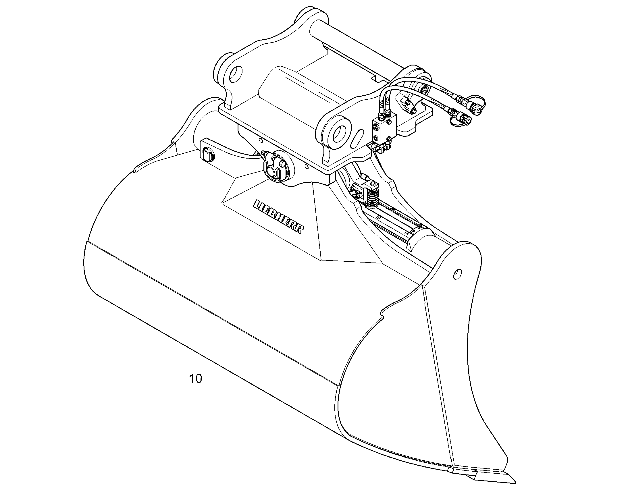 KОВШ ПОВОРОТНЫЙ 1600mm 1,75m³ 94087120 LIEBHERR