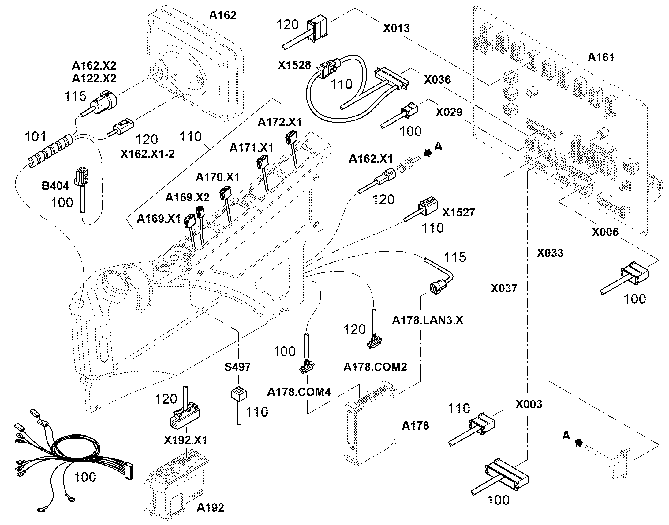 КОМПЛЕКТ КАБЕЛЕЙ 10450706 LIEBHERR