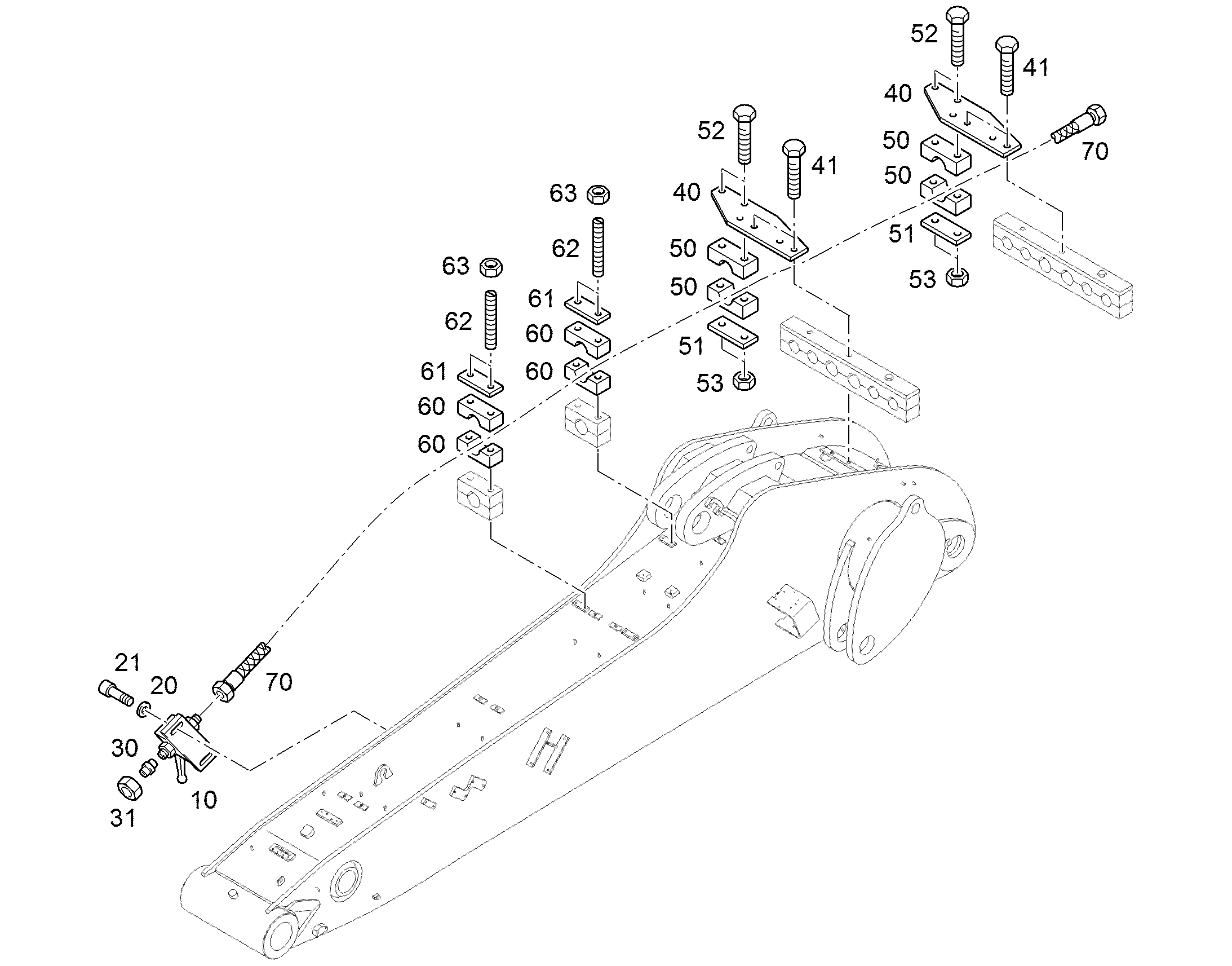 ШЕСТИГРАННАЯ ГАЙКА M10 4119006 LIEBHERR