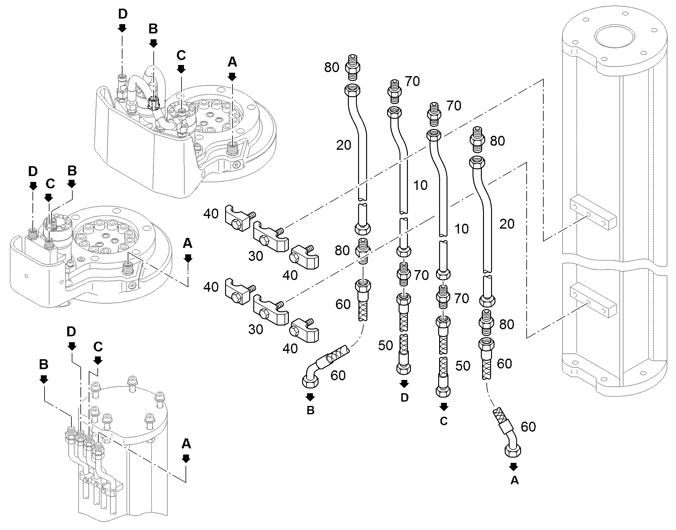 СКОБА ДЛЯ КРЕПЛЕНИЯ ТРУБЫ 16 16 94089077 LIEBHERR
