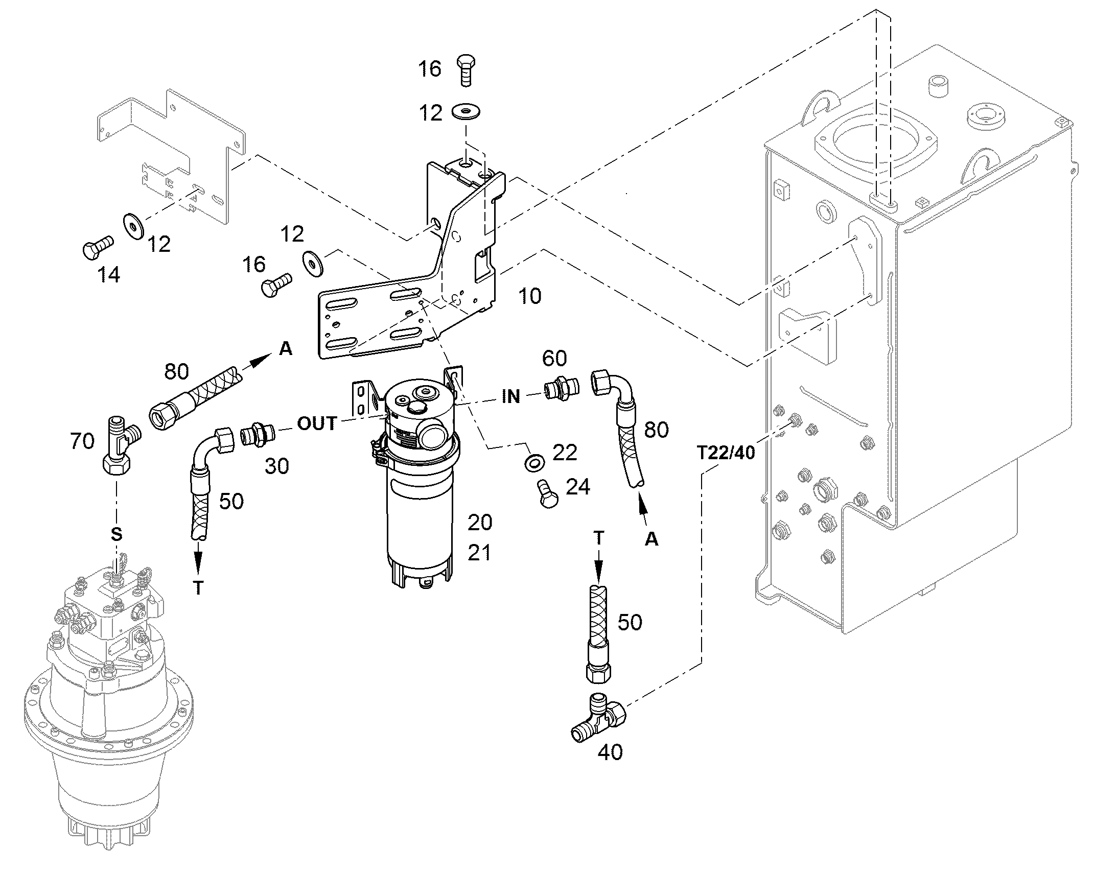 ФИЛЬТР МАСЛЯНЫЙ ТОНКОЙ ОЧИСТКИ 2µm 11320854 LIEBHERR