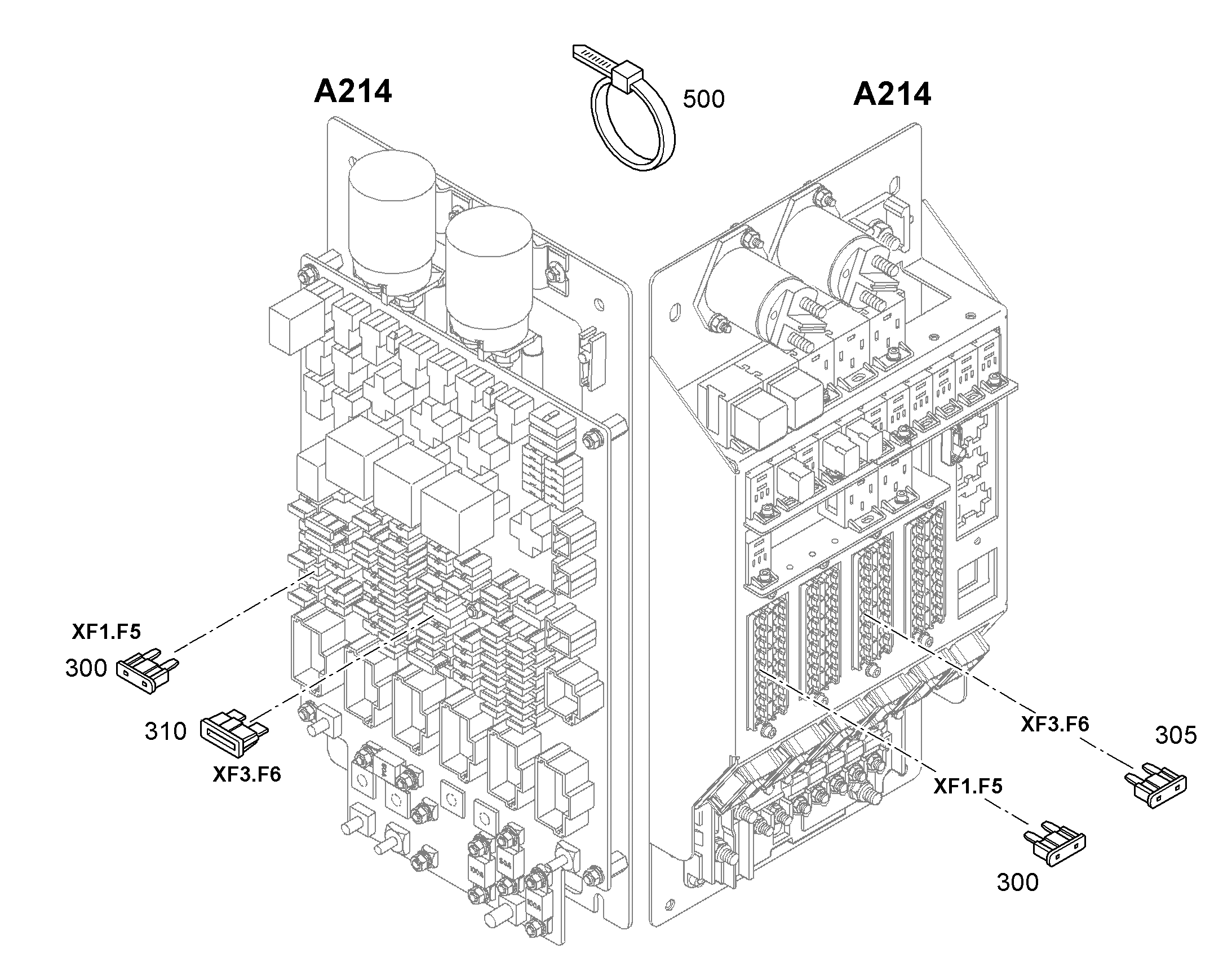 ВСТАВКА ПРЕДОХРАНИТЕЛЯ 25A 32V F 10678050 LIEBHERR