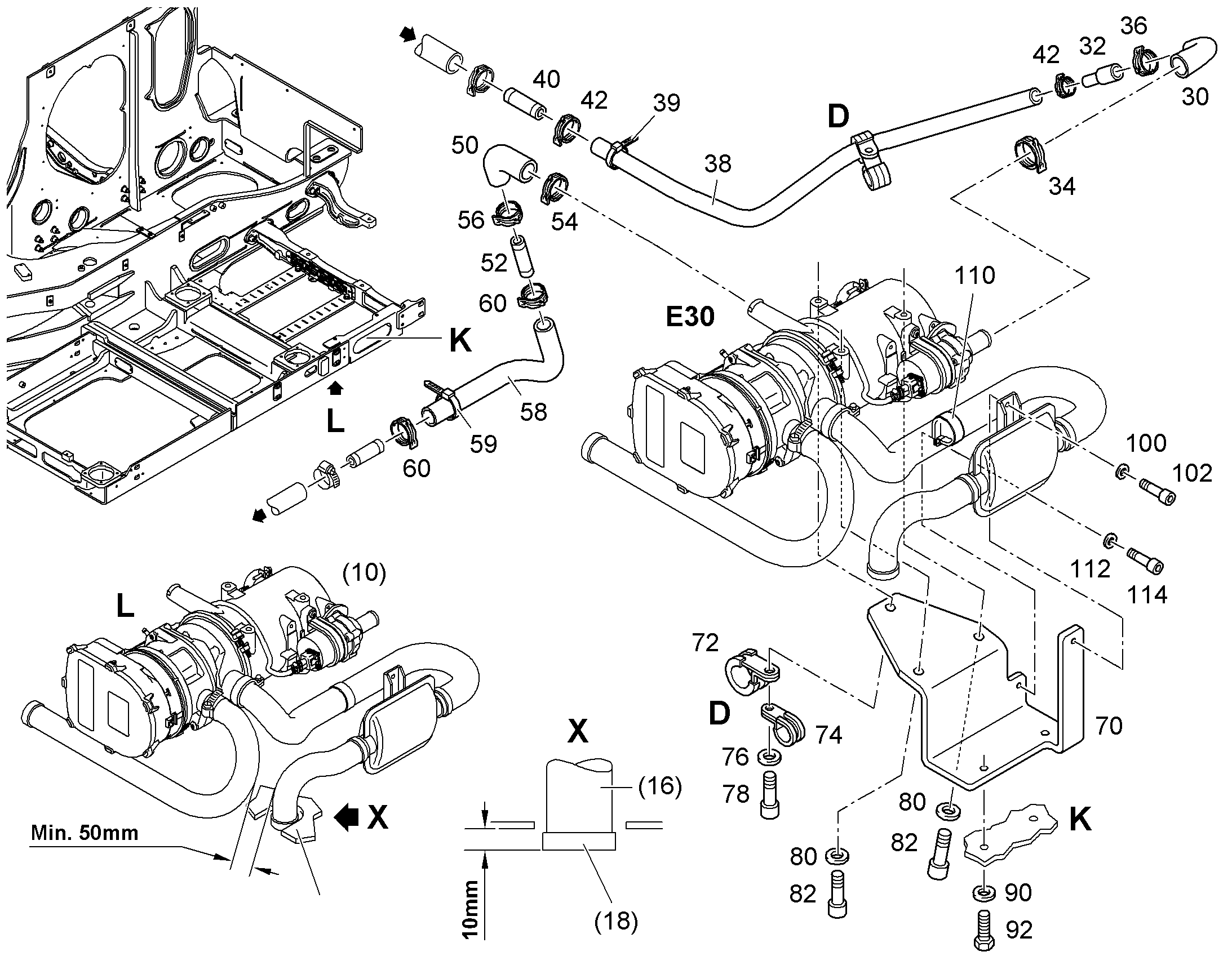 СКОБА ДЛЯ КРЕПЛЕНИЯ ШЛАНГА A 28 27-30,2X12 11123782 LIEBHERR