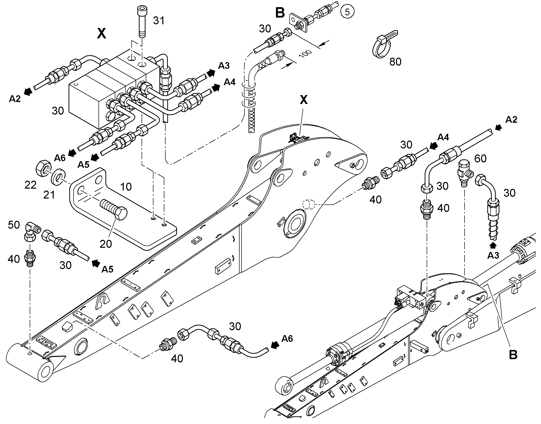 РАСПРЕДЕЛИТЕЛЬ MX-F 4/5 11113619 LIEBHERR
