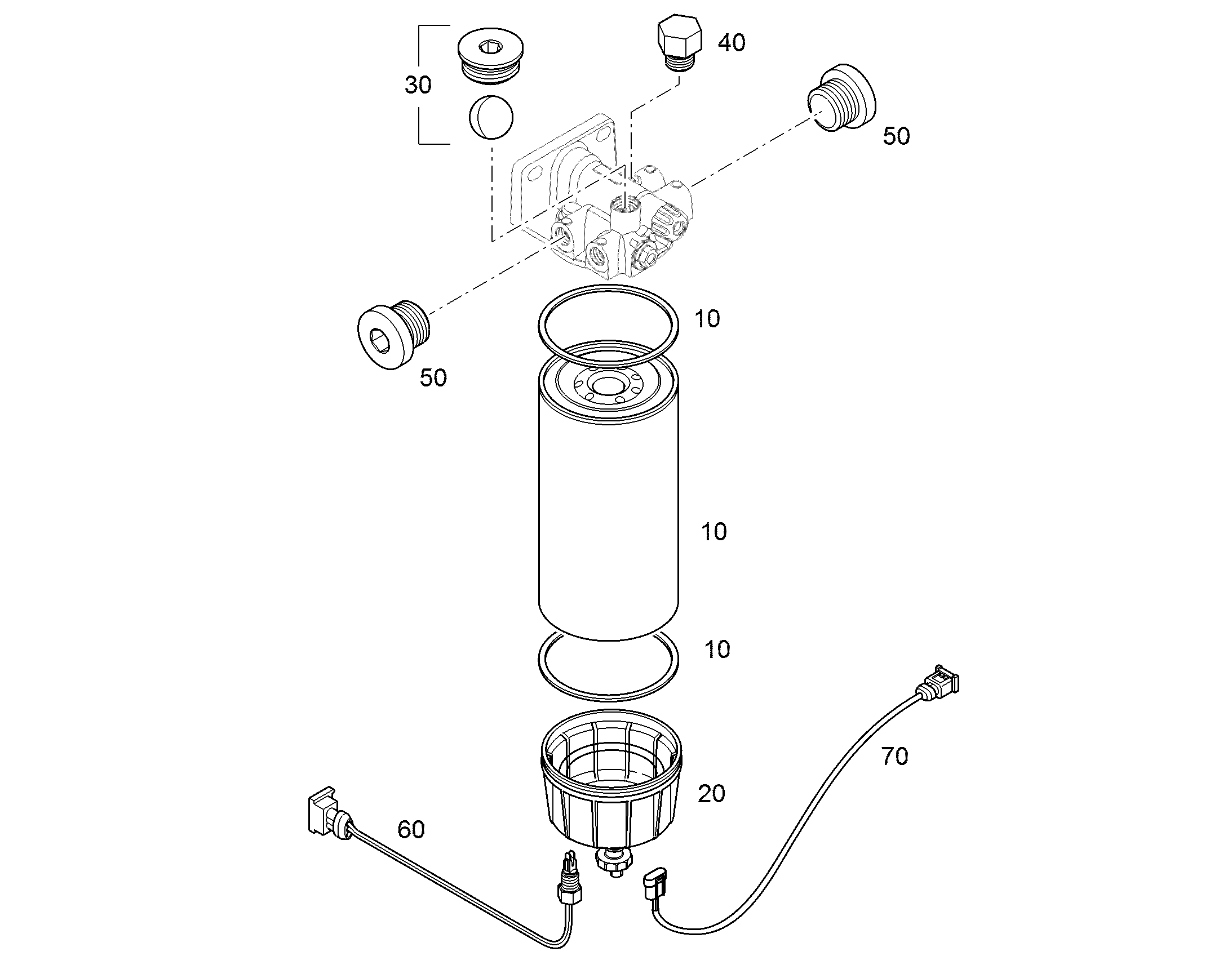 ФИЛЬТРУЮЩИЙ ЭЛЕМЕНТ 10µm 11081663 LIEBHERR