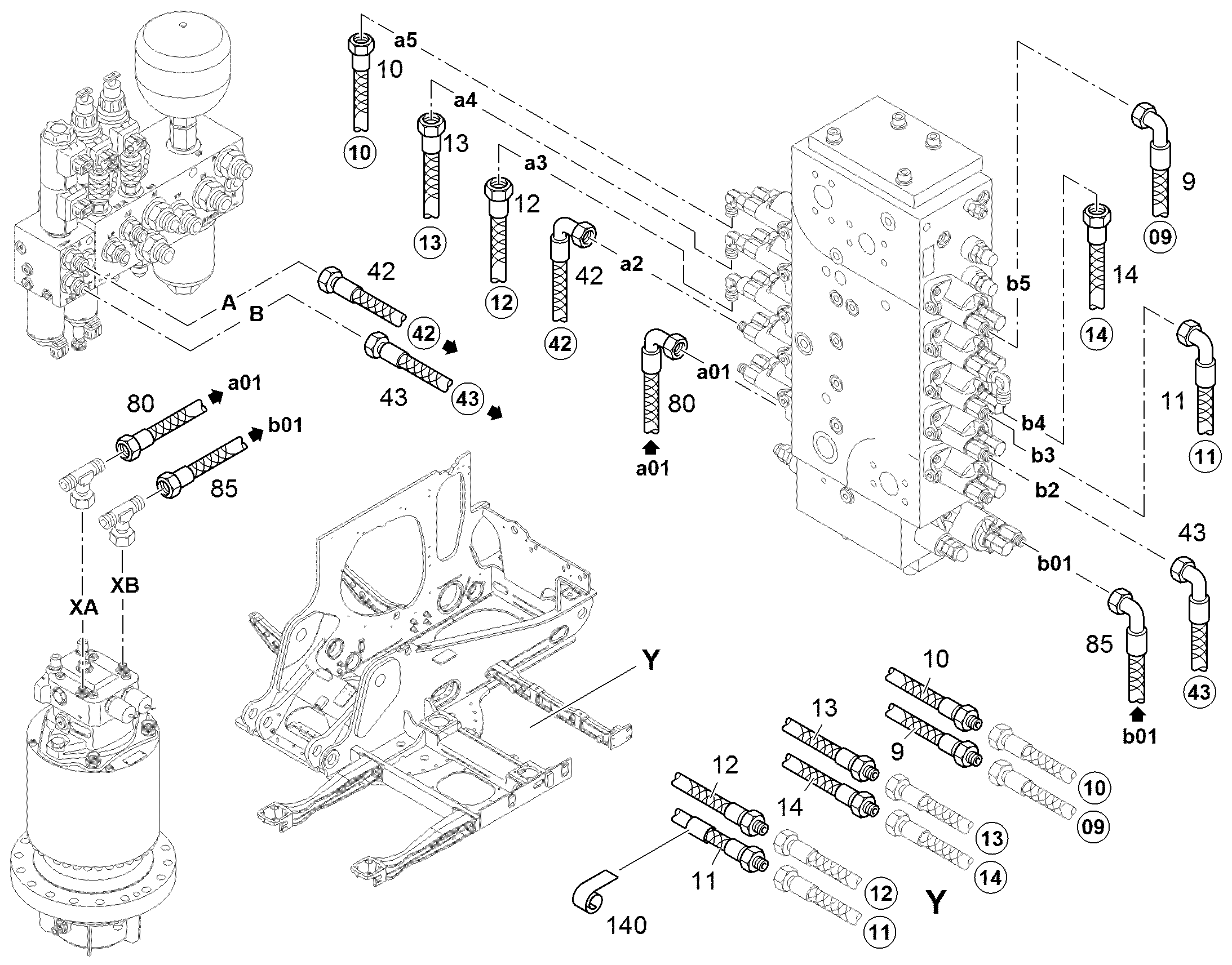 ШЛАНГ УПРАВЛЕНИЯ 8X2600 10218975 LIEBHERR