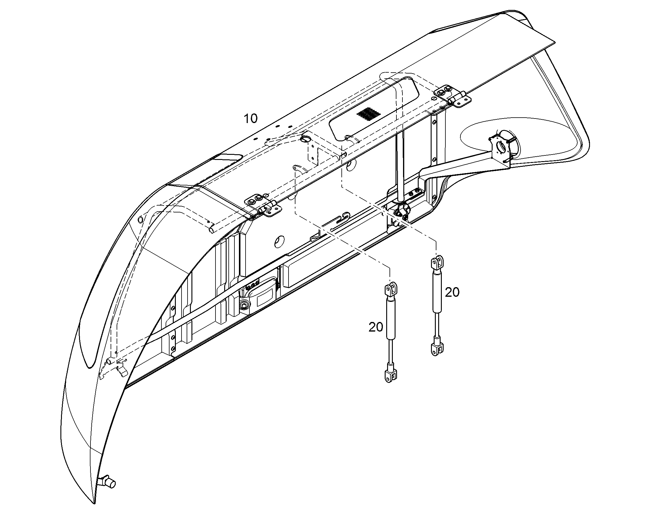 КАПОТ ДВИГАТЕЛЯ 12459685 LIEBHERR