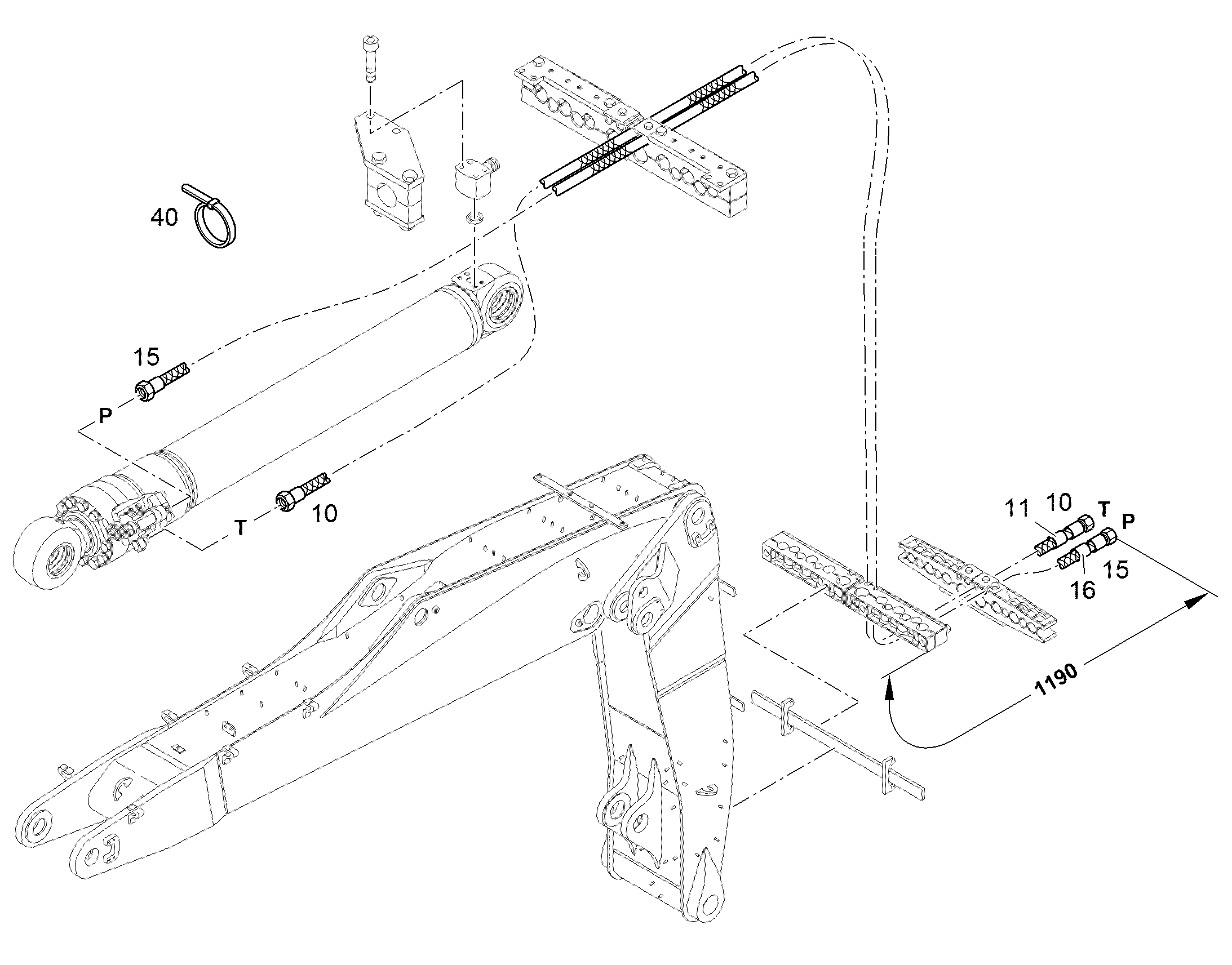 ШЛАНГ УПРАВЛЕНИЯ 8X6150 11481448 LIEBHERR
