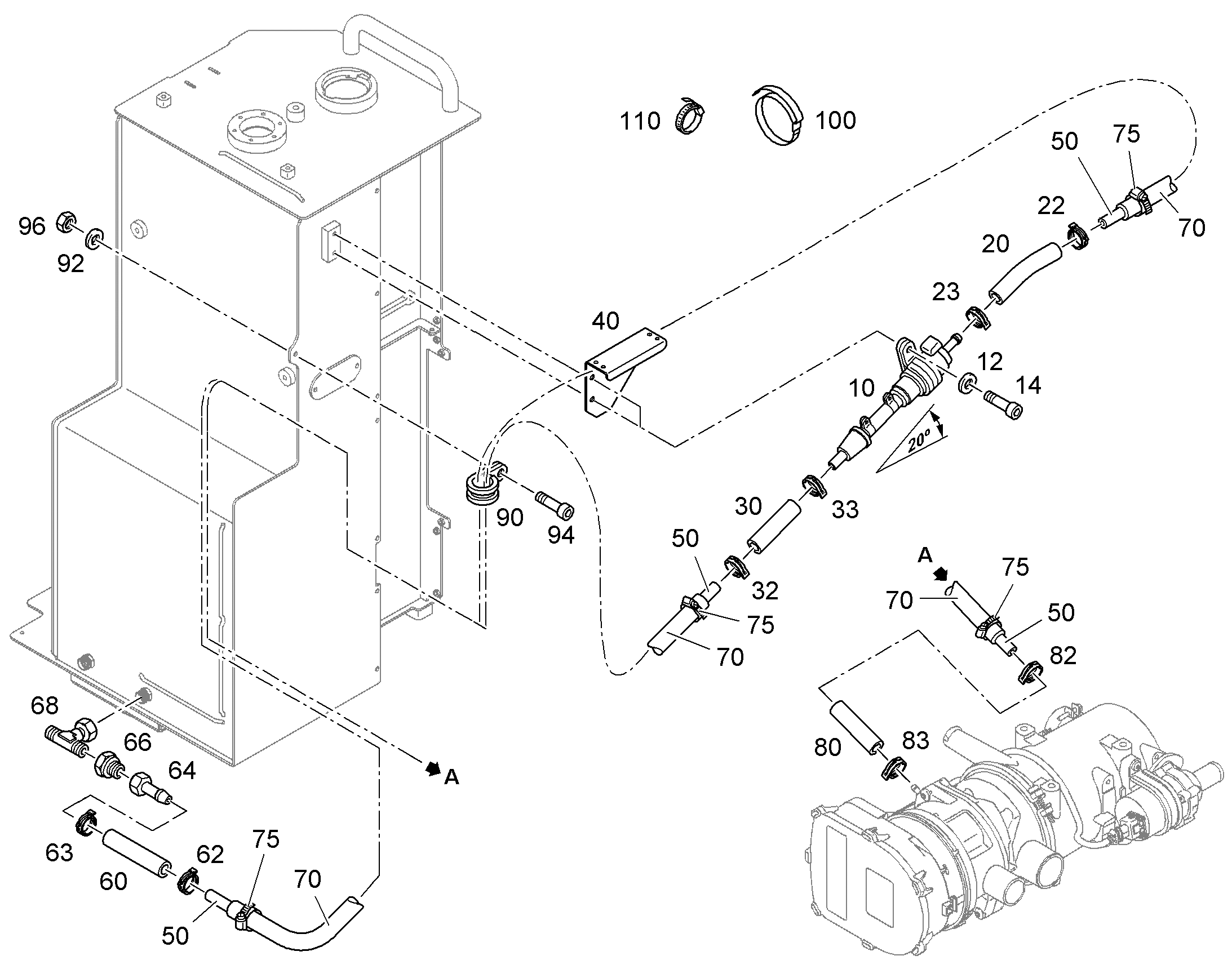 СКОБА ДЛЯ КРЕПЛЕНИЯ ШЛАНГА 10,5 9,8-11,3X8,4 11694055 LIEBHERR