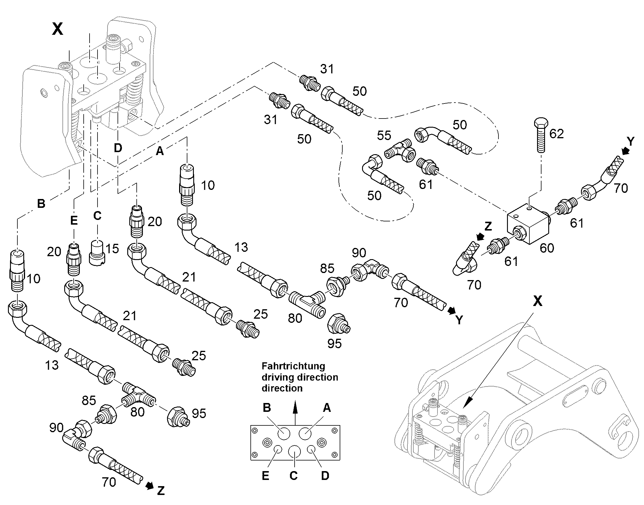 ШЛАНГ 12X250 10285719 LIEBHERR