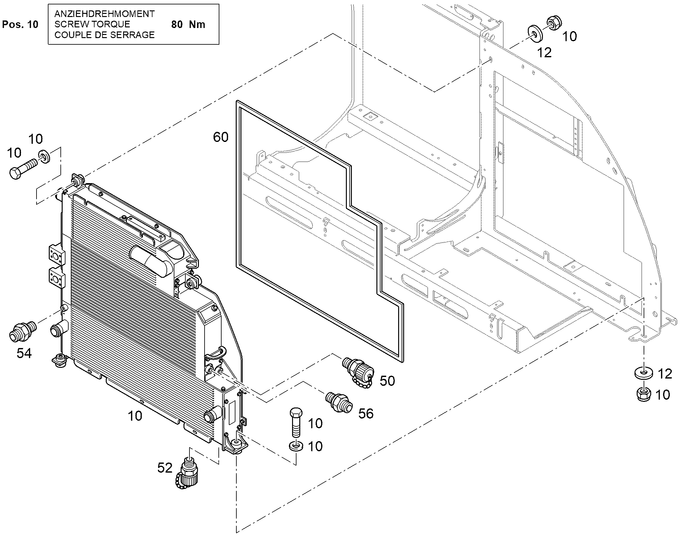 ОХЛАДИТЕЛЬ ПОРШНЯ 11492805 LIEBHERR