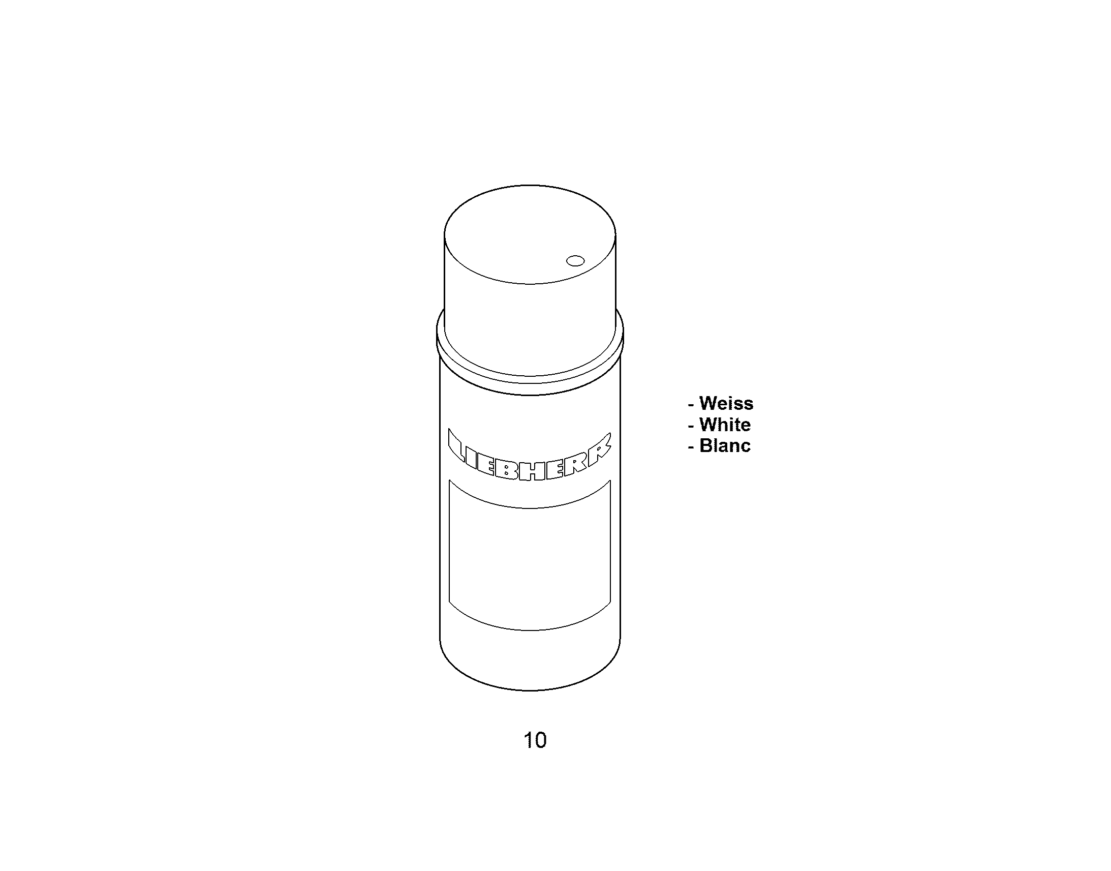 ПОКРОВНЫЙ ЛАК RAL9002 400ML 10027499 LIEBHERR