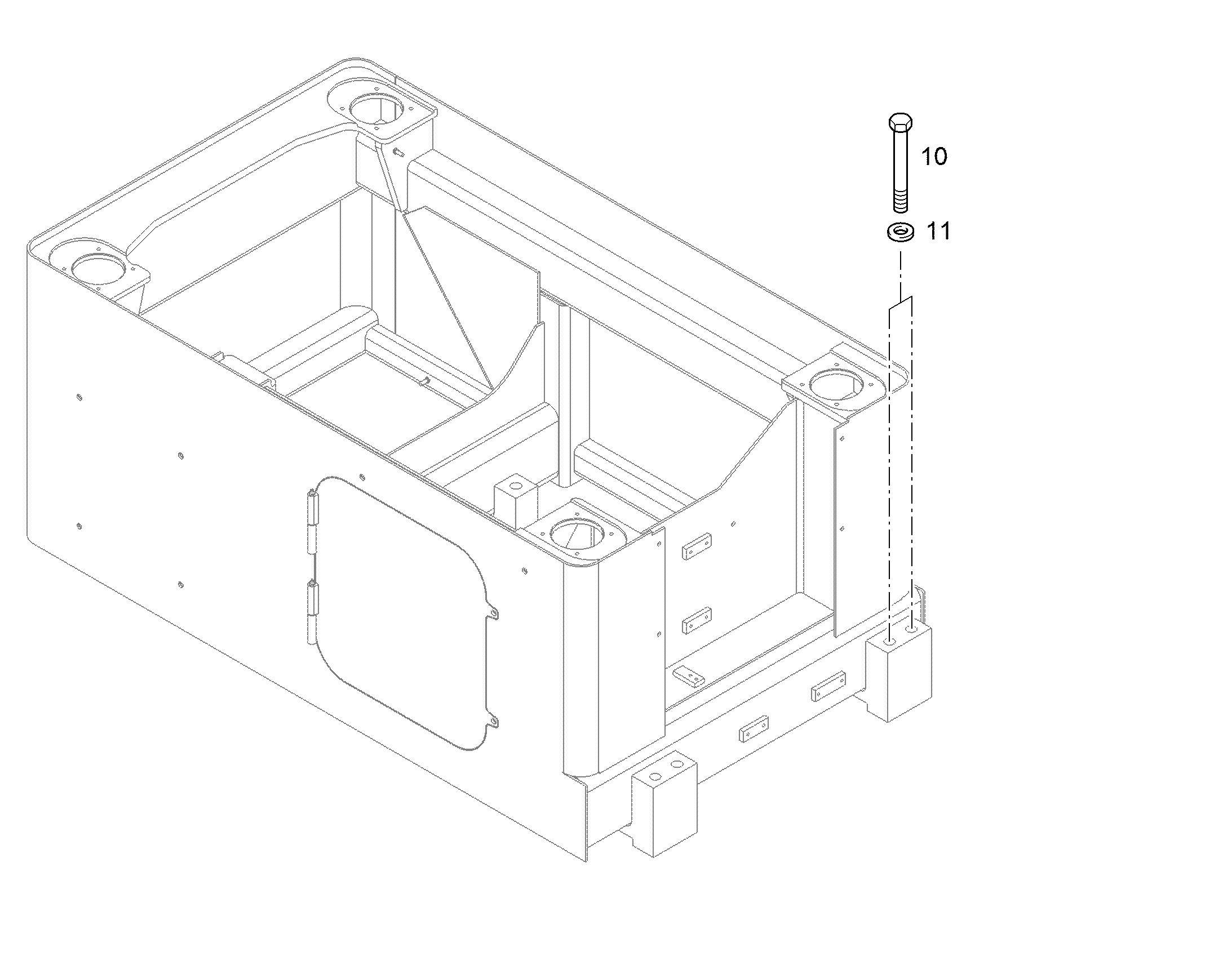 БОЛТ С ШЕСТИГРАННОЙ ГОЛОВКОЙ ISO 4014 M24X240 10.9 FLZN 10425616 LIEBHERR