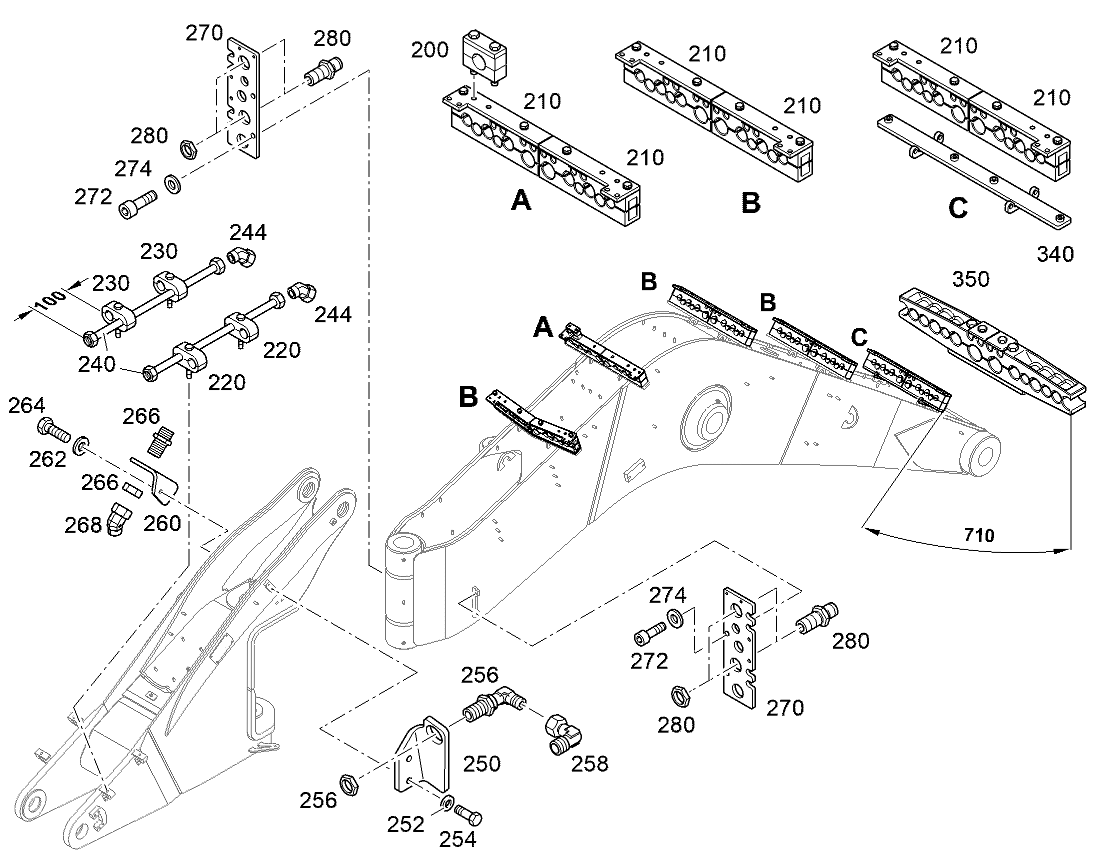 РАЗДЕЛИТЕЛЬНЫЙ ЛИСТ 10X100X315 94031964 LIEBHERR