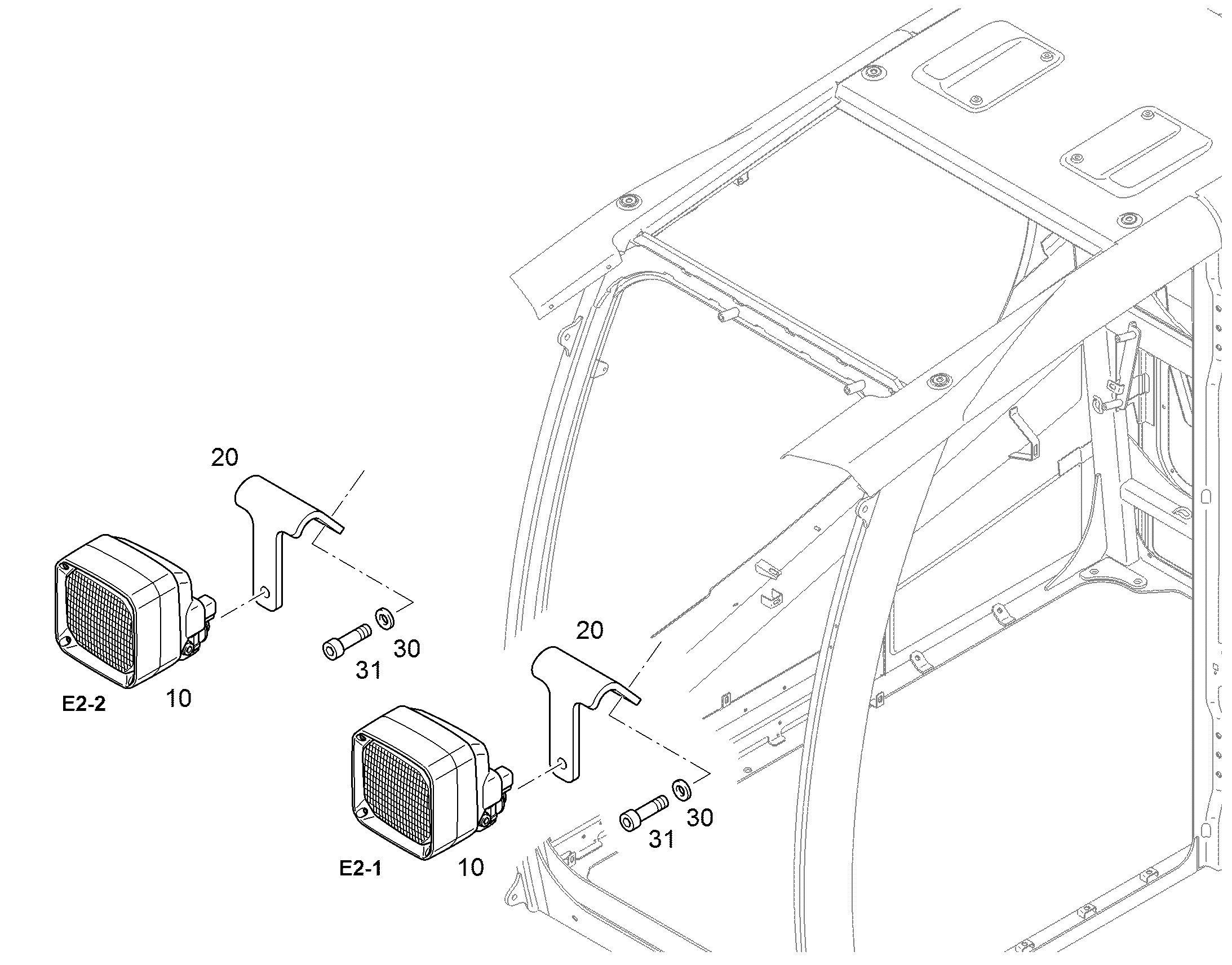 ПРОЖЕКТОР 11698673 LIEBHERR
