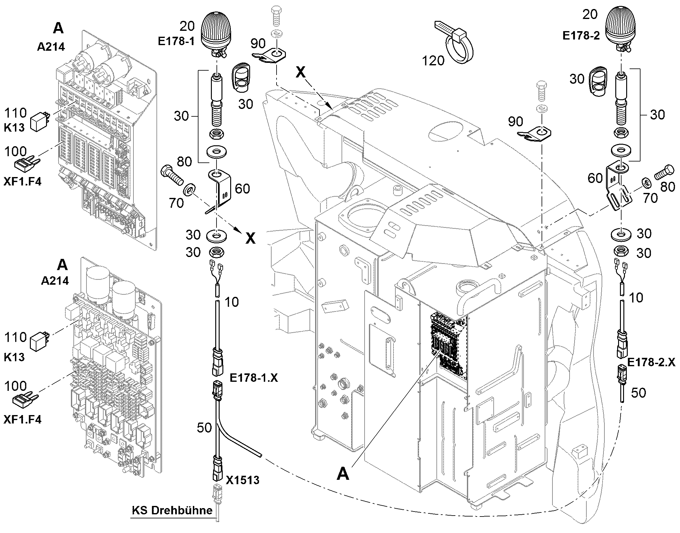 ВСТАВКА ПРЕДОХРАНИТЕЛЯ 10A 32V F 10678047 LIEBHERR