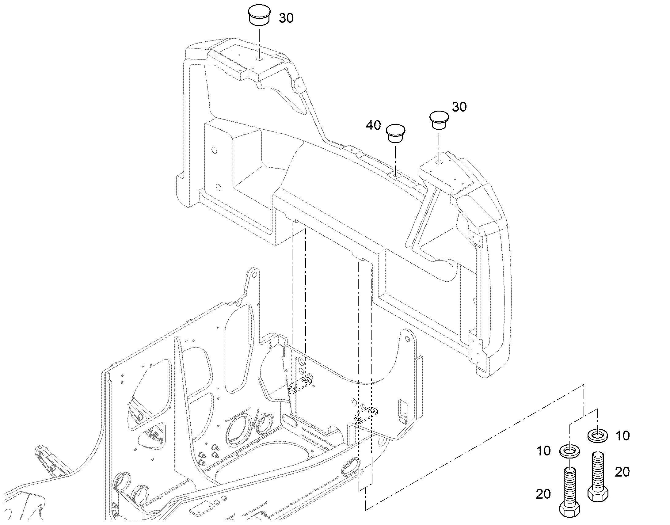 БОЛТ С ШЕСТИГРАННОЙ ГОЛОВКОЙ ISO 4017 M30X120 8.8 FLZN 11314615 LIEBHERR