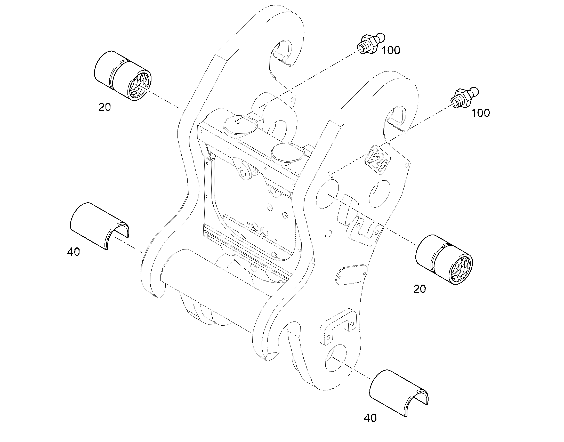 BUSH ASSEMBLY 94094224 LIEBHERR