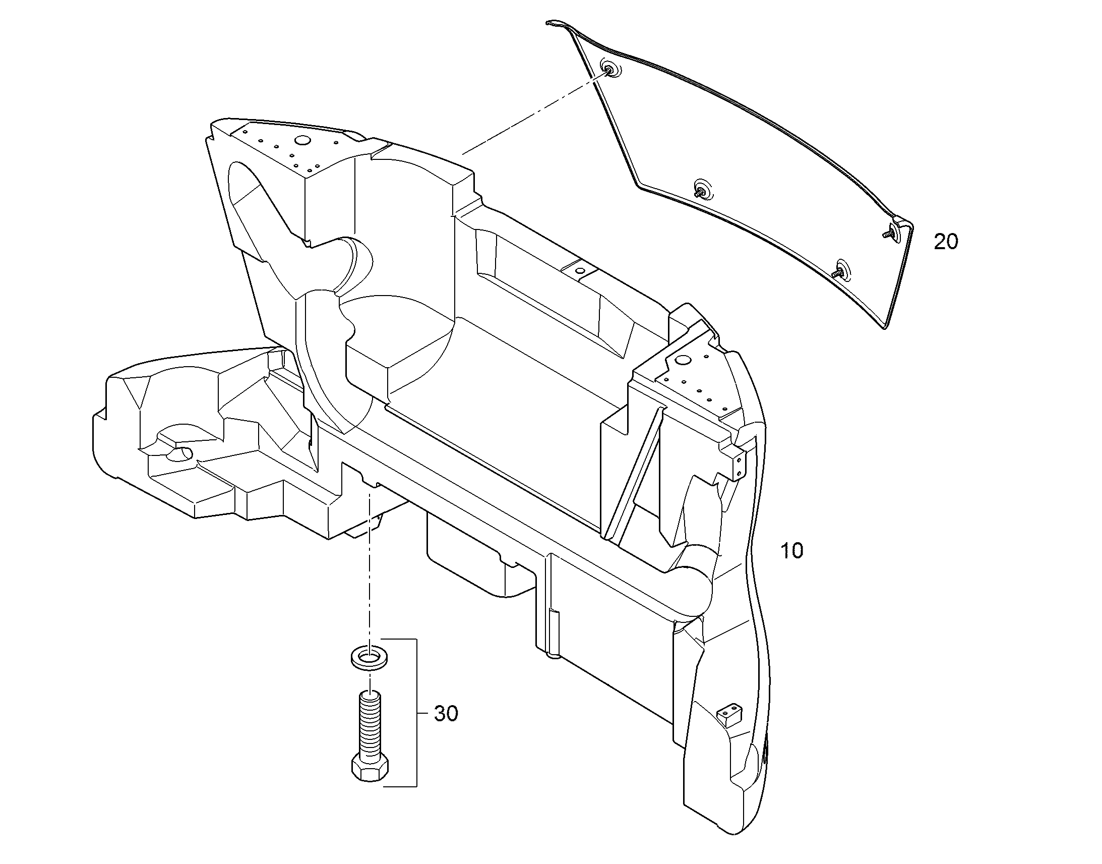 МОНТАЖНЫЕ ЧАСТИ БАЛЛАСТА 94095832 LIEBHERR