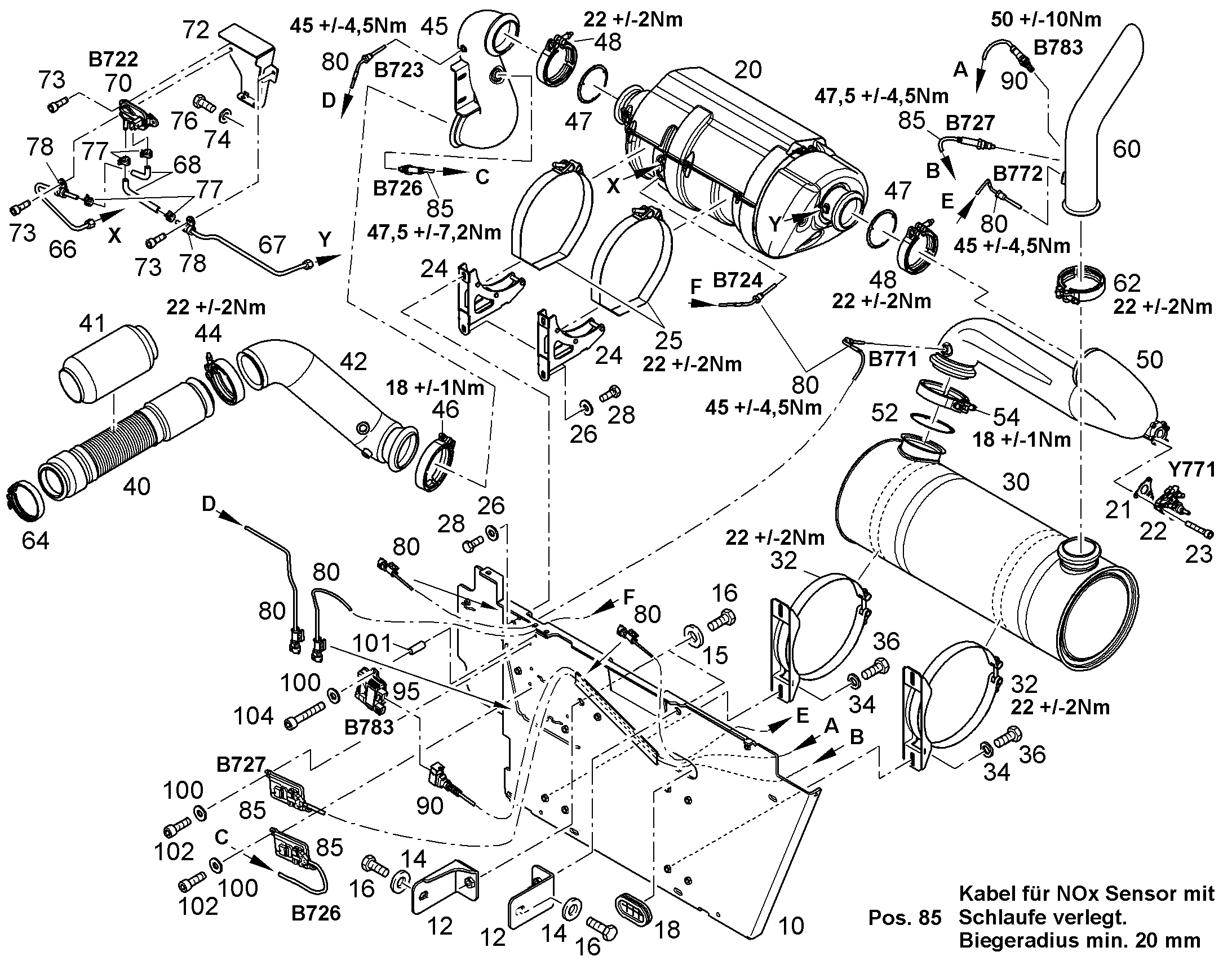 ТРУБА ВЫХЛОПНАЯ 12893902 LIEBHERR