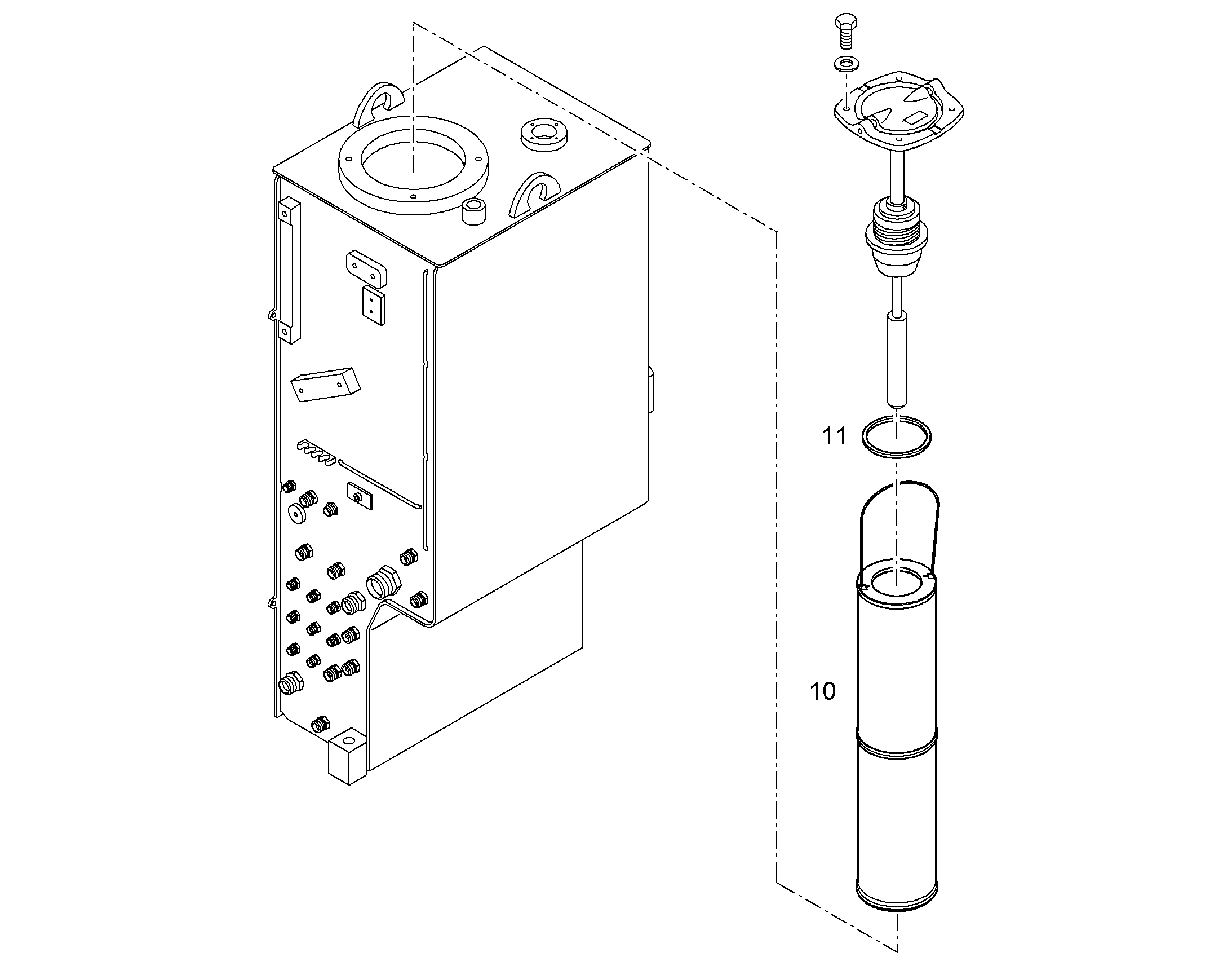 ФИЛЬТР.ЭЛЕМЕНТ СТЕКЛОВОЛОКОН. 10µm 12267985 LIEBHERR